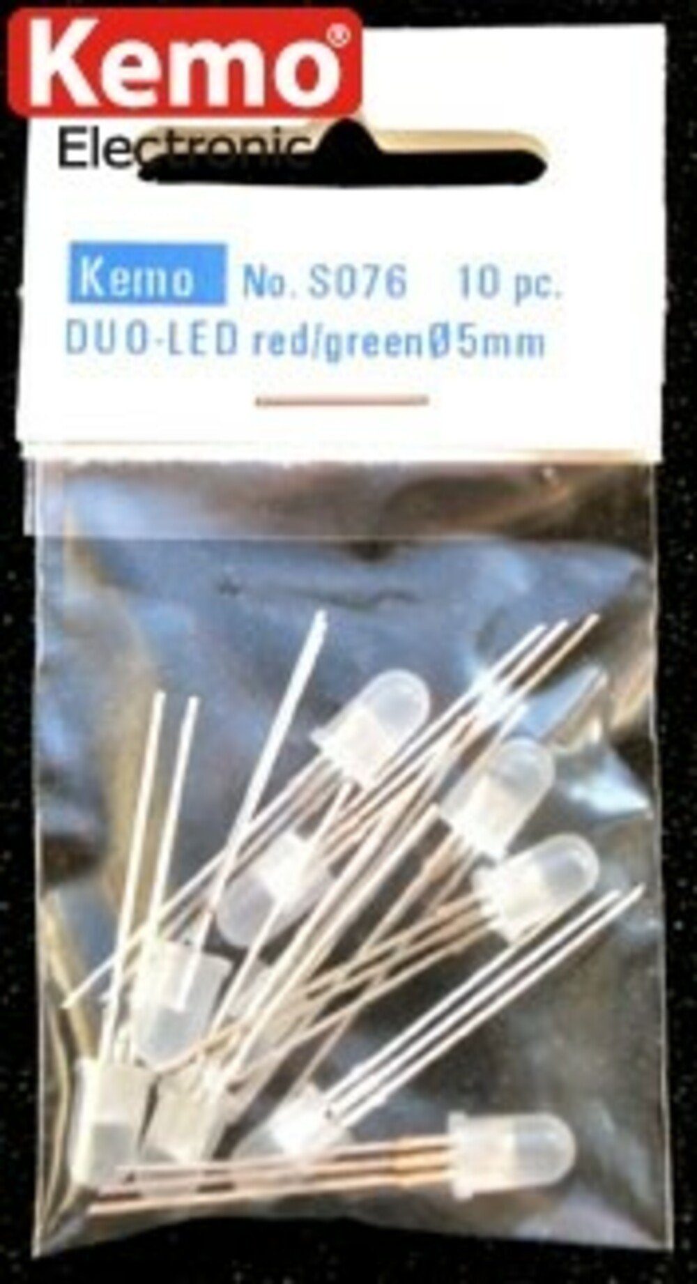 Kemo Modellbausatz Duo-LED Ø 5 mm rot/grün 10 Stück