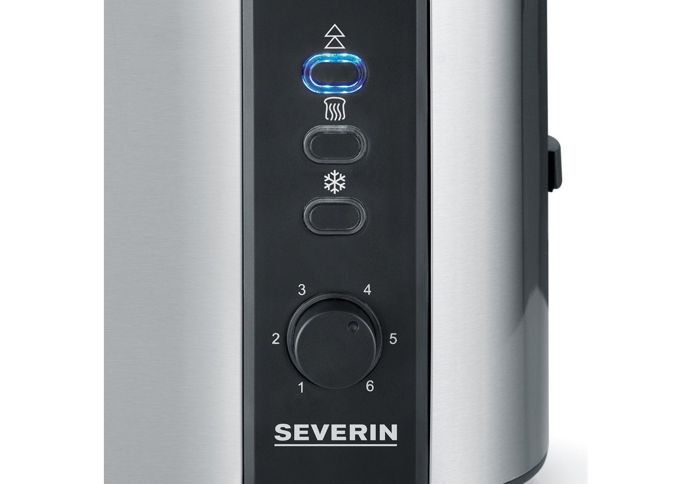 Severin Toaster AT 2589 Toaster, 2 kurze Schlitze, für 2 Scheiben, 800 W, 2 Scheiben, 800W, Edelstahl