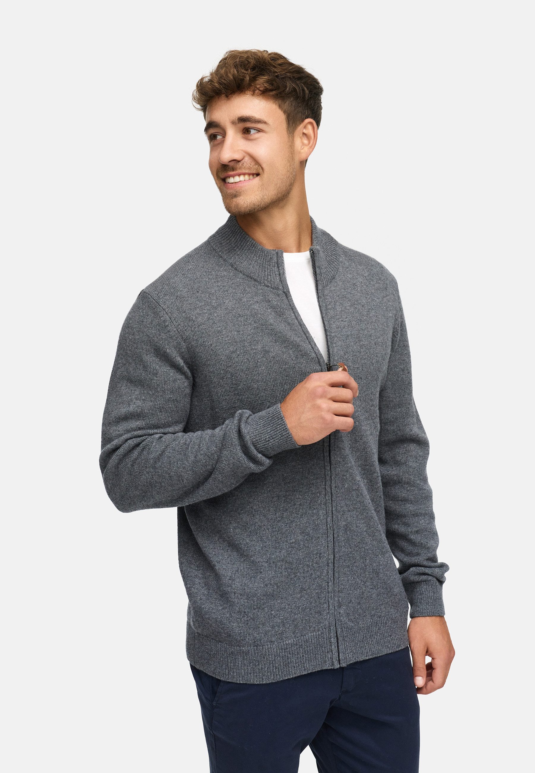 Indicode Strickjacke Herren INMargous Cardigan Herrenstrickjacke Moderne St günstig online kaufen