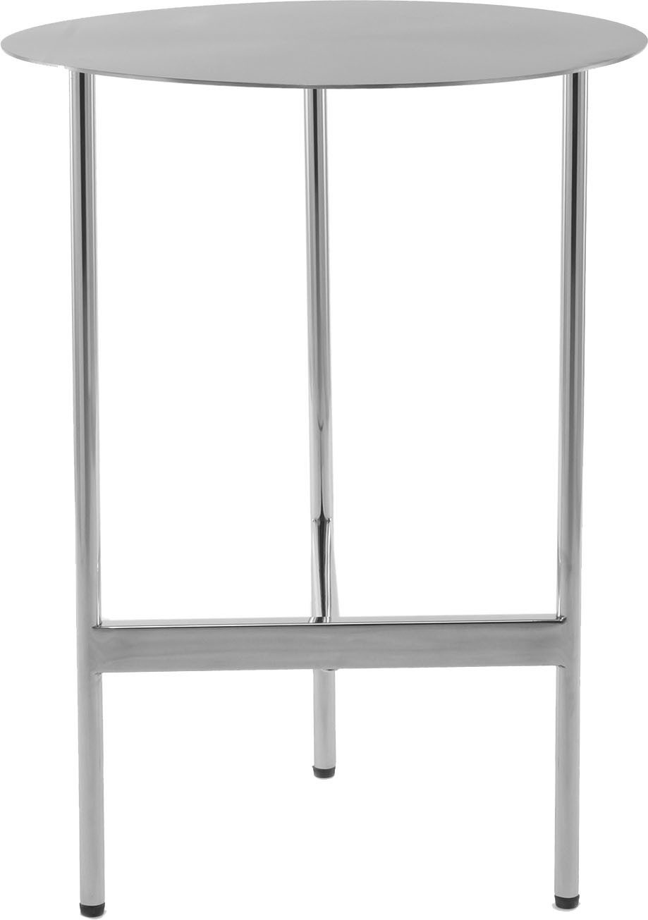 Kayoom Beistelltisch Pero 125, Minimalistisches Design, Passt zu jedem Einrichtungsstil (1-St), Gestelldesign aus Edelstahl, runde Ablagefläche, minimalistisch