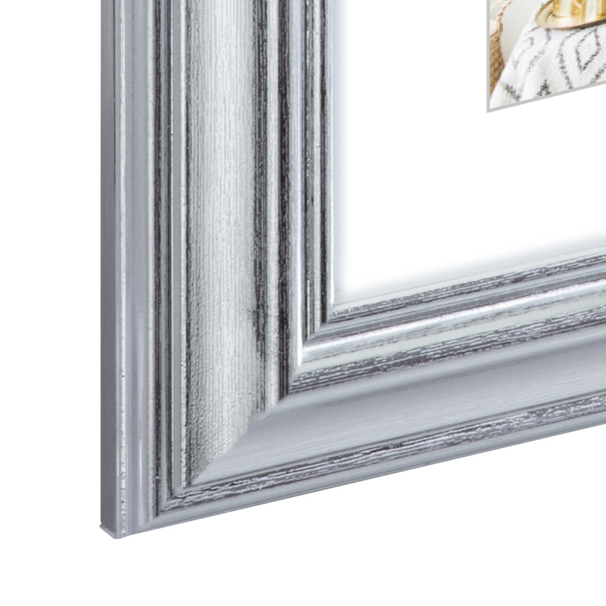 Hama Bilderrahmen Kunststoff "Lobby", Silber, 20 x 30 cm, (Einzelartikel, 1 St), 1
