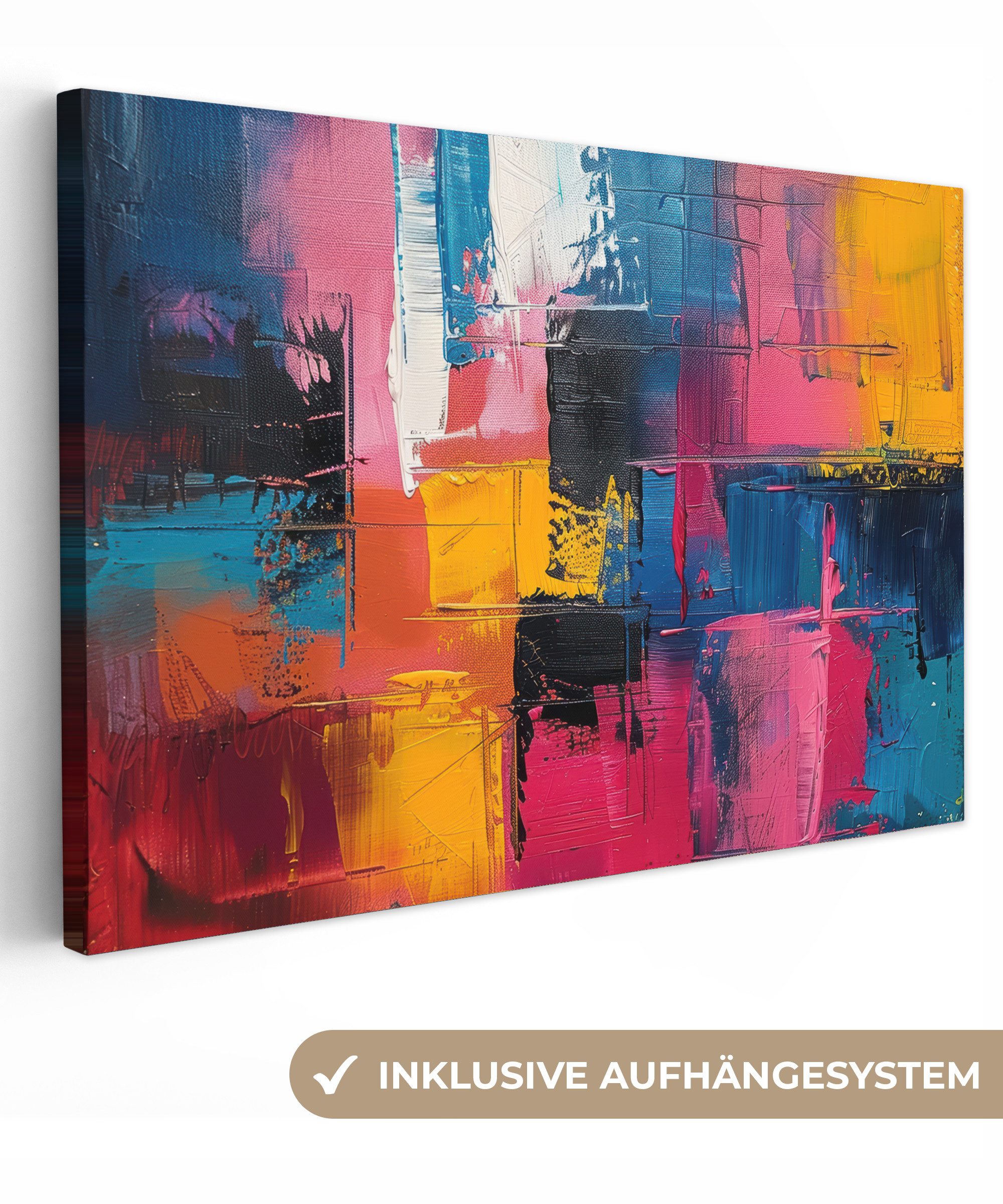 OneMillionCanvasses® Leinwandbild Lackierung - Kunst - Modern - Abstrakt, F günstig online kaufen