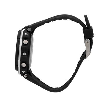 Sector Digitaluhr Sector Herren Armbanduhr Digital, (Digitaluhr), Herren Armbanduhr eckig, extra groß (ca. 52,3x46mm), PURarmband schwar