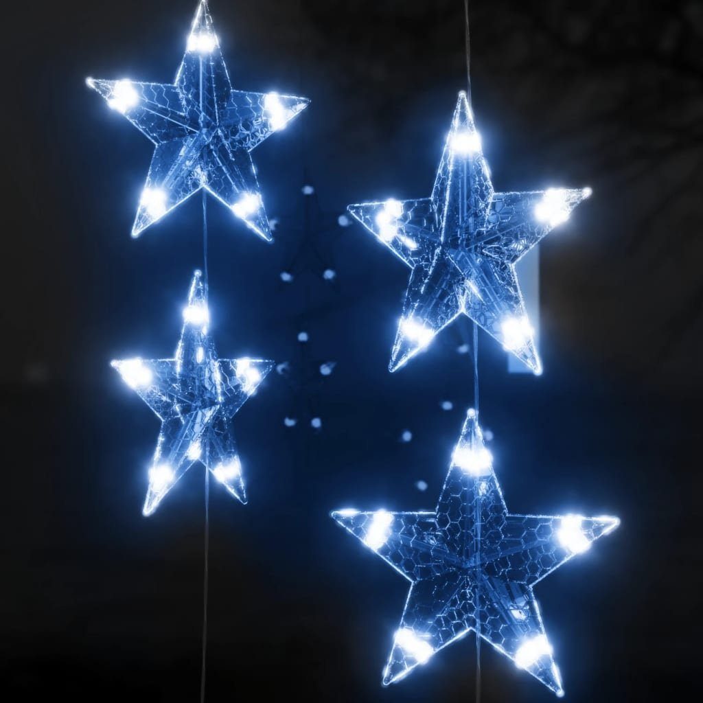 LED Lichterkette Funktionen 8 500 Blau Sternenvorhang vidaXL (1-tlg) LED Christbaumschmuck