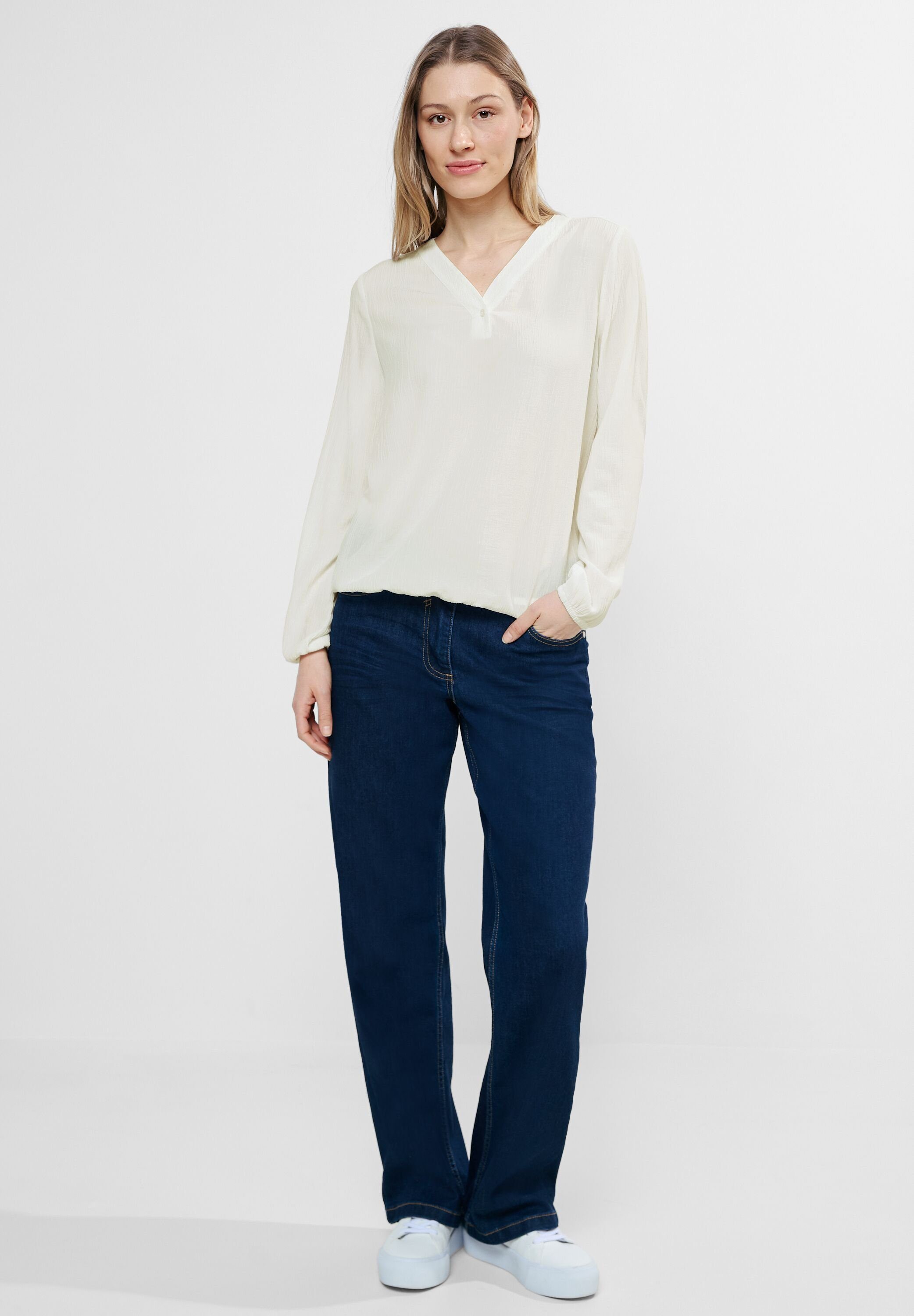 CECIL Langarmbluse in Unifarbe