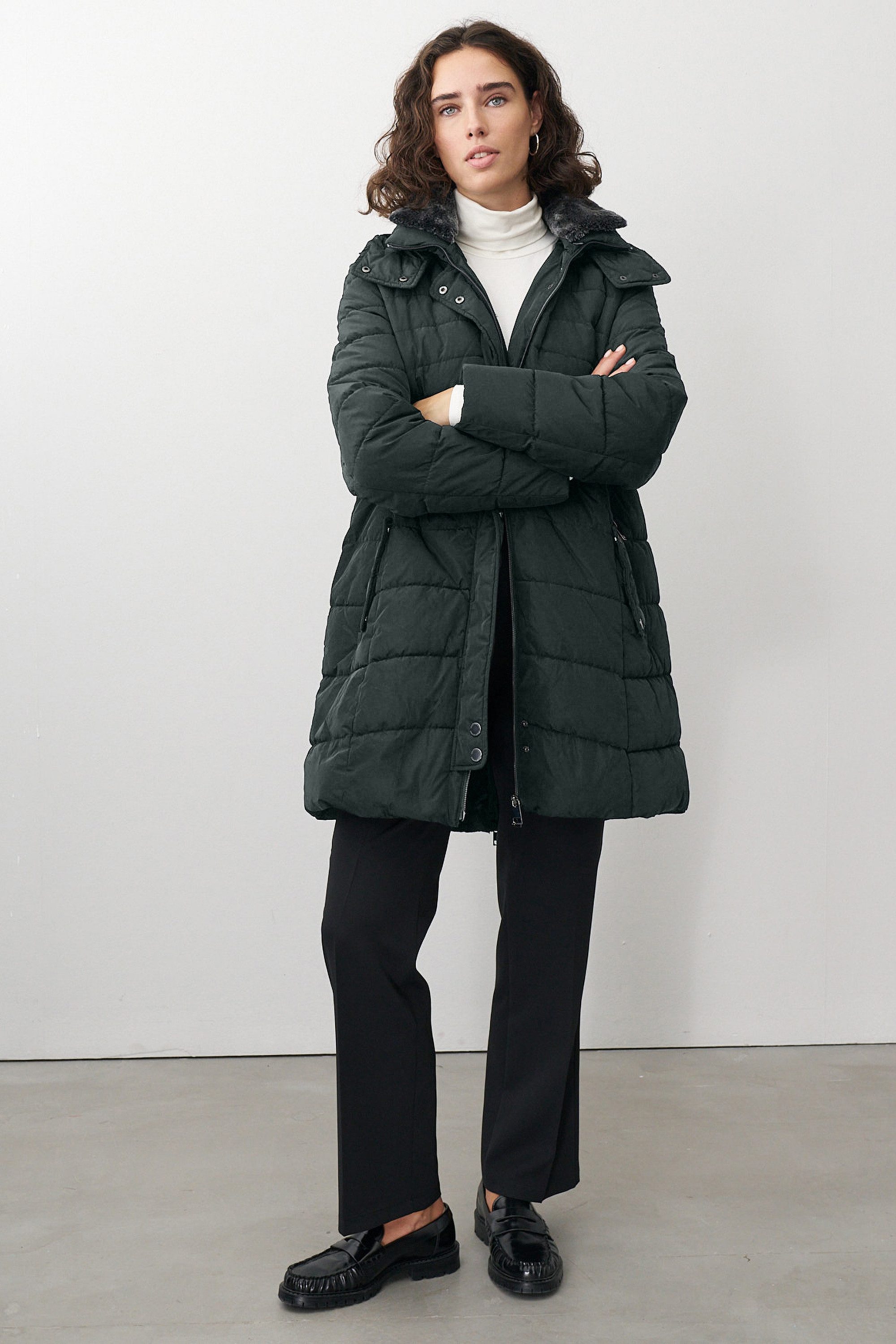 Barbara Lebek Steppmantel Übergangsmantel, Herbstmantel oder lange Steppjac günstig online kaufen