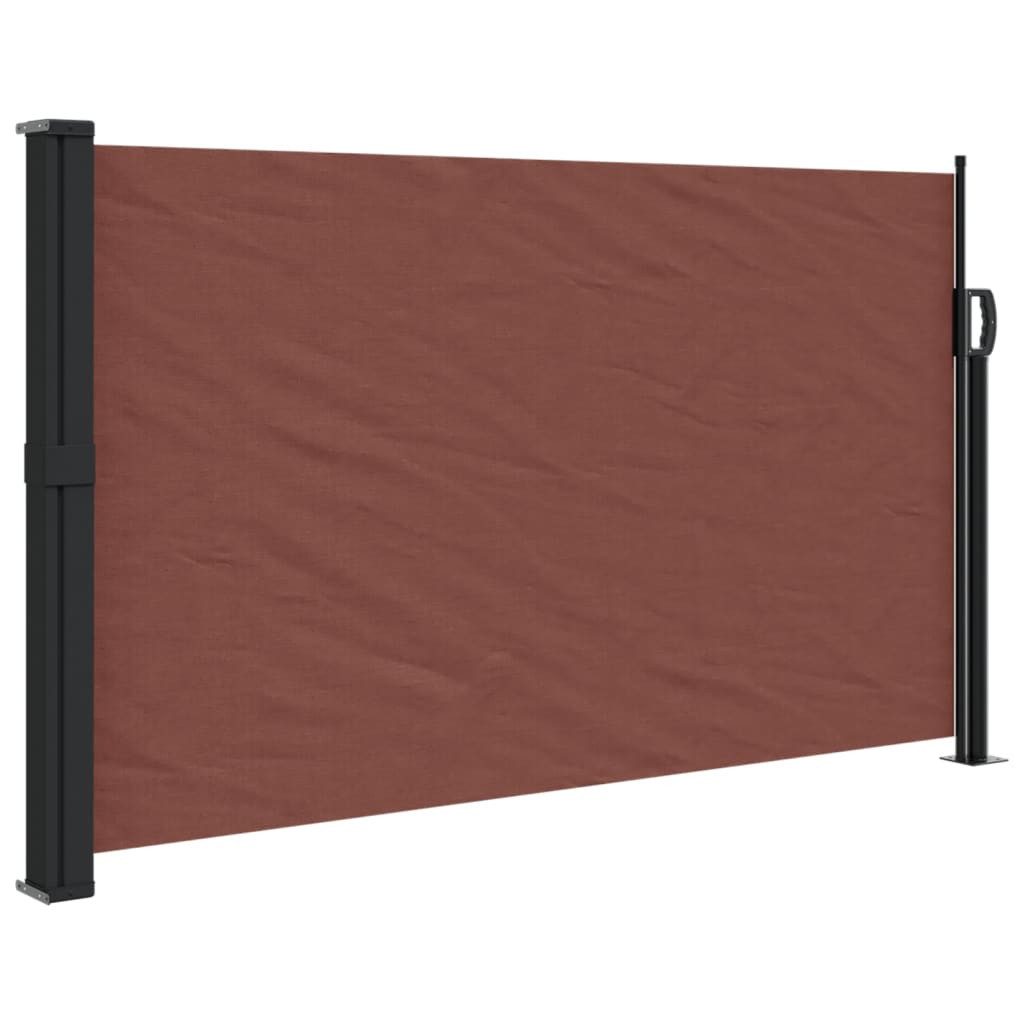 vidaXL Seitenmarkise 117 x 300 cm Seitenmarkise Ausziehbar Braun 120x300 cm