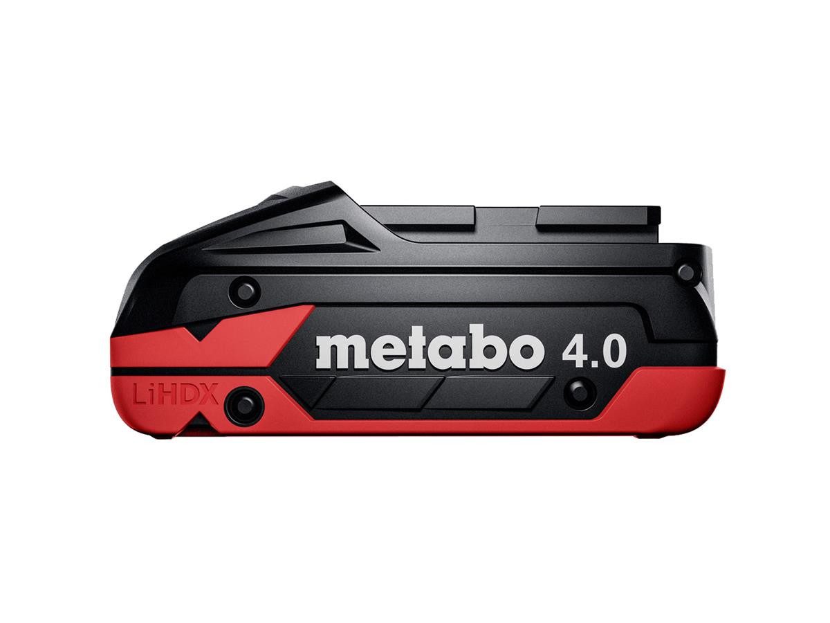 metabo LiHDX 18 V – 4.0 Ah Akkupacks (18 V, 1 St), 18-V-CAS-System