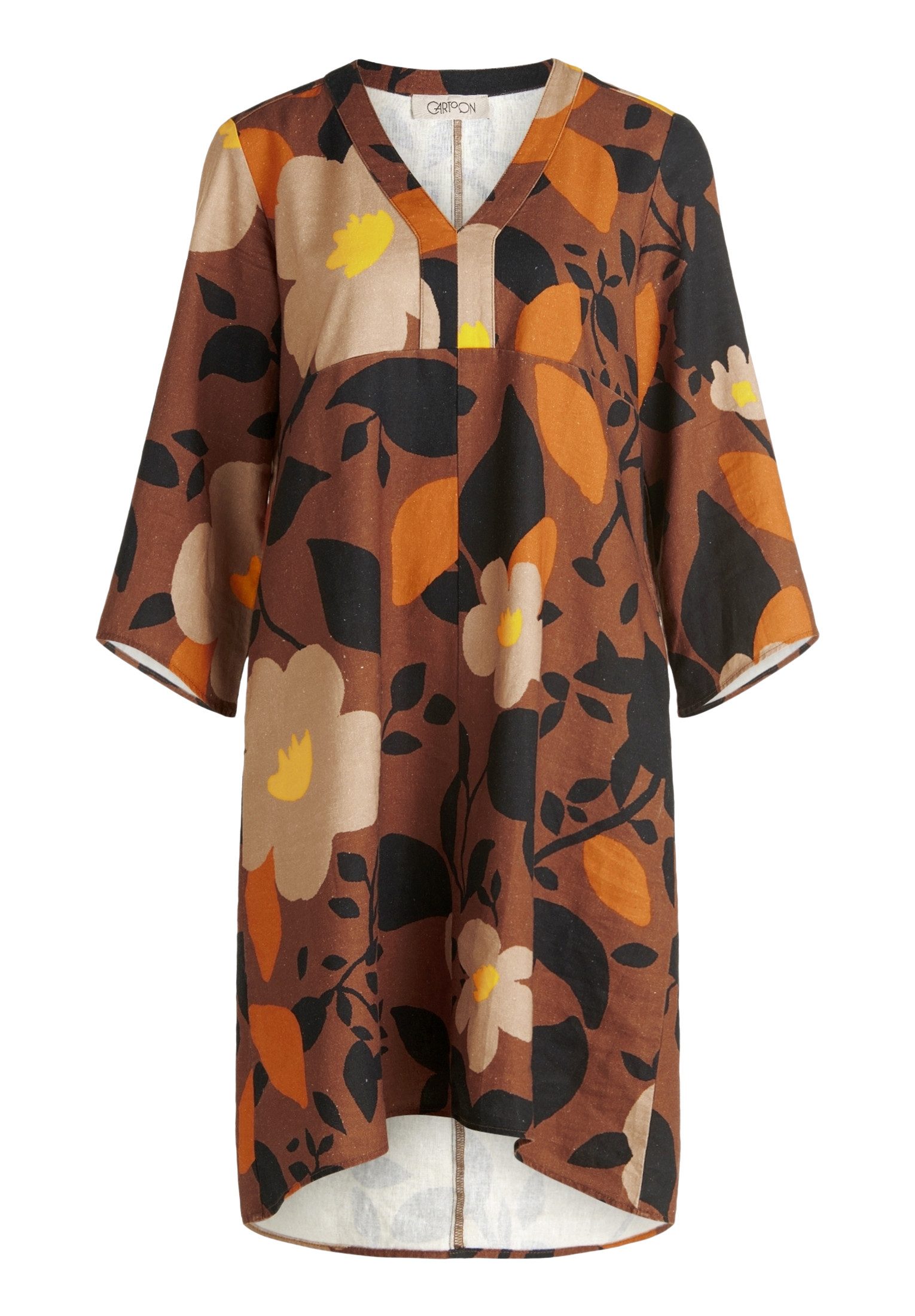 Cartoon Tunikakleid Damen mit Muster