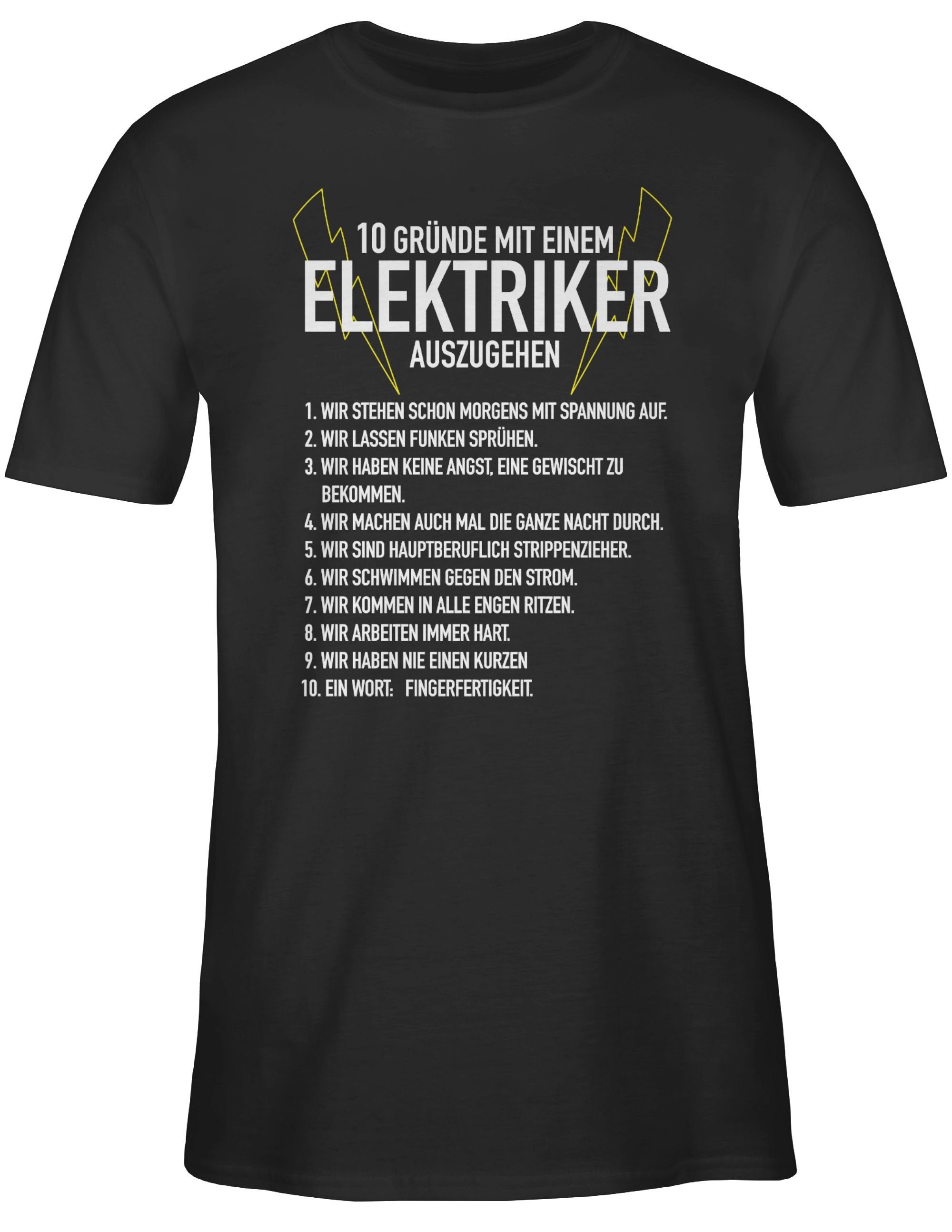 Shirtracer T-Shirt 10 Gründe mit einem günstig online kaufen