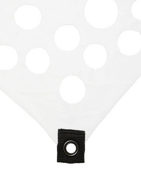 Wandteppich Schwarzlicht Segel Spandex "Crystal Clear Rectangle" Weiß, 4x7m, PSYWORK, UV-aktiv, leuchtet unter Schwarzlicht