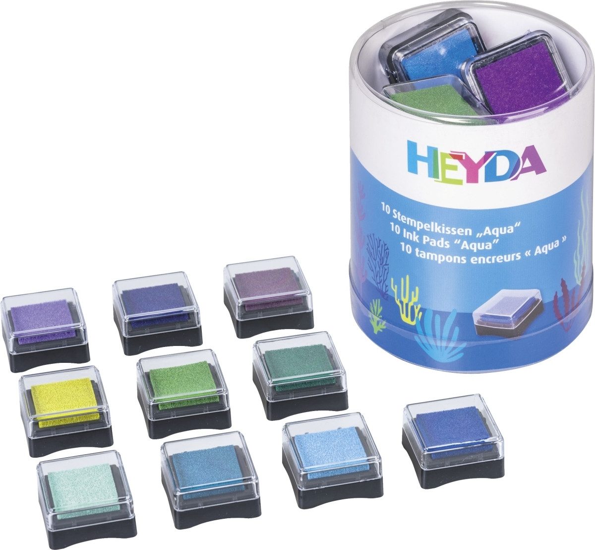 Heyda 204888480 Boîte à tampons Motif Noël Env. 1, 5 x 1, 5 cm