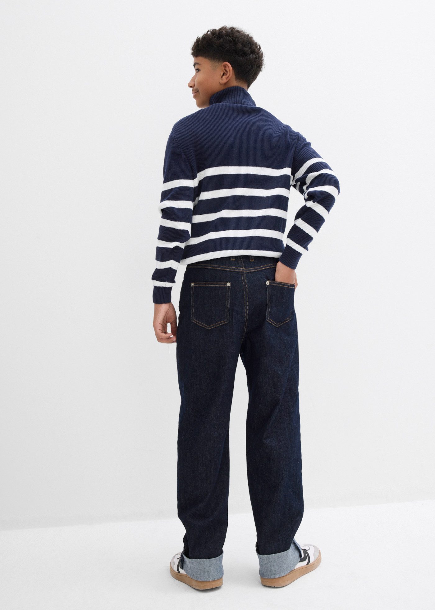 bonprix Loose-fit-Jeans im Baggy-Look, mit Turn-Up-Saum, lockere Passform – Bild 5 von 5