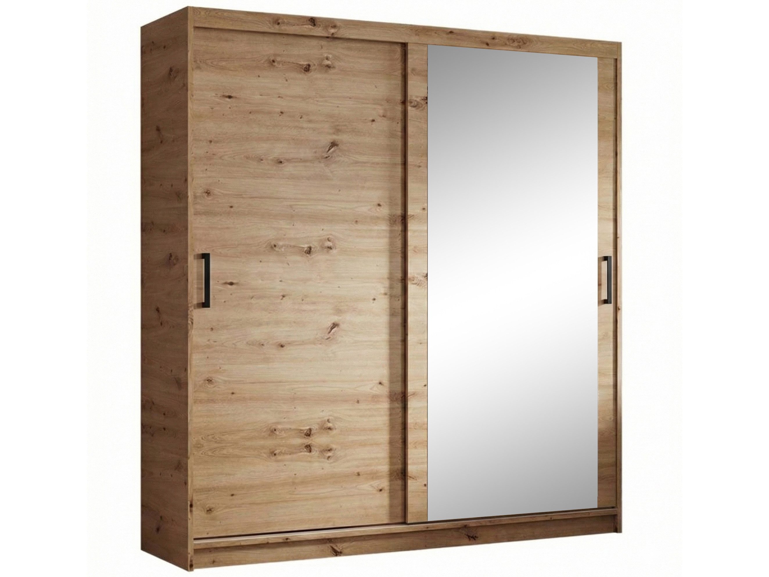 Beautysofa Kleiderschrank HELA moderner Kleiderschrank mit Spiegel (Schiebetürenschrank mit Kleiderstange und Regalböden, Schrank für Schlafzimmer, Flur & Ankleidezimmer) wahlweise ohne oder mit Schubkasteneinsätzen