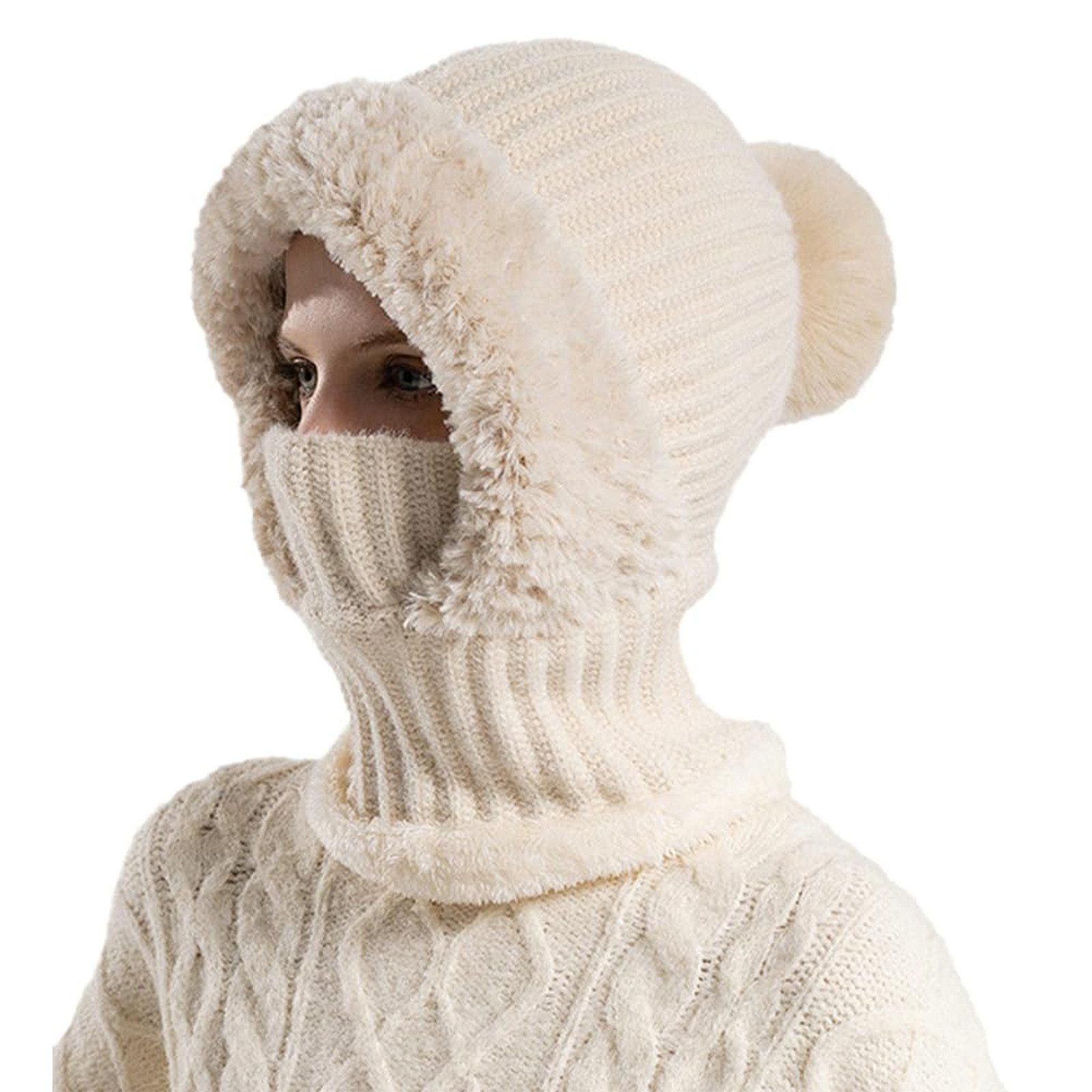 HAUSS SPOLE Strickmütze Balaclava Kapuze mit atmungsaktiv Strick Balaclava günstig online kaufen