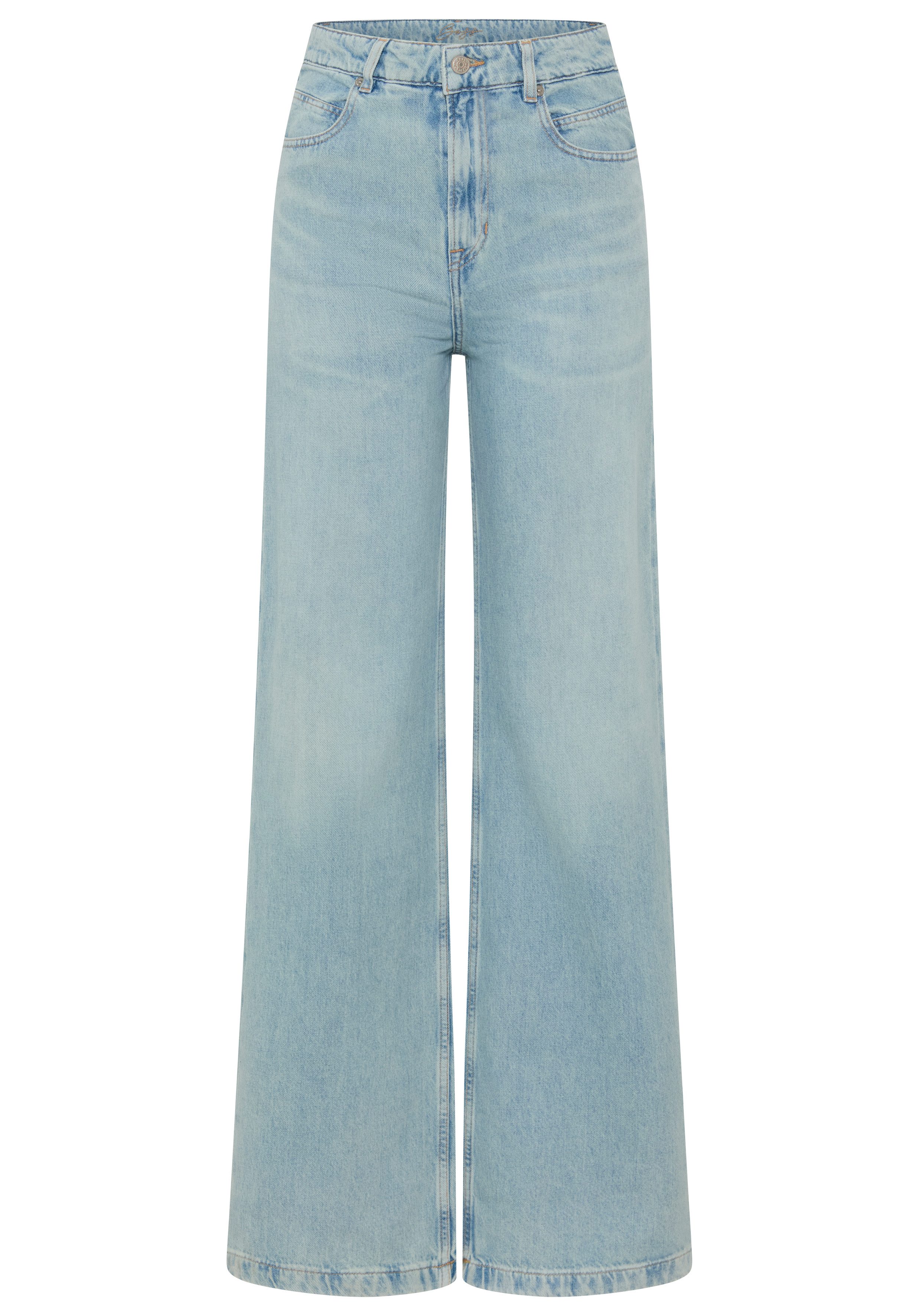 BOSS ORANGE Weite Jeans MARLENE HR 12.0 Premium Damenmode mit hohem Bund, Wide Leg