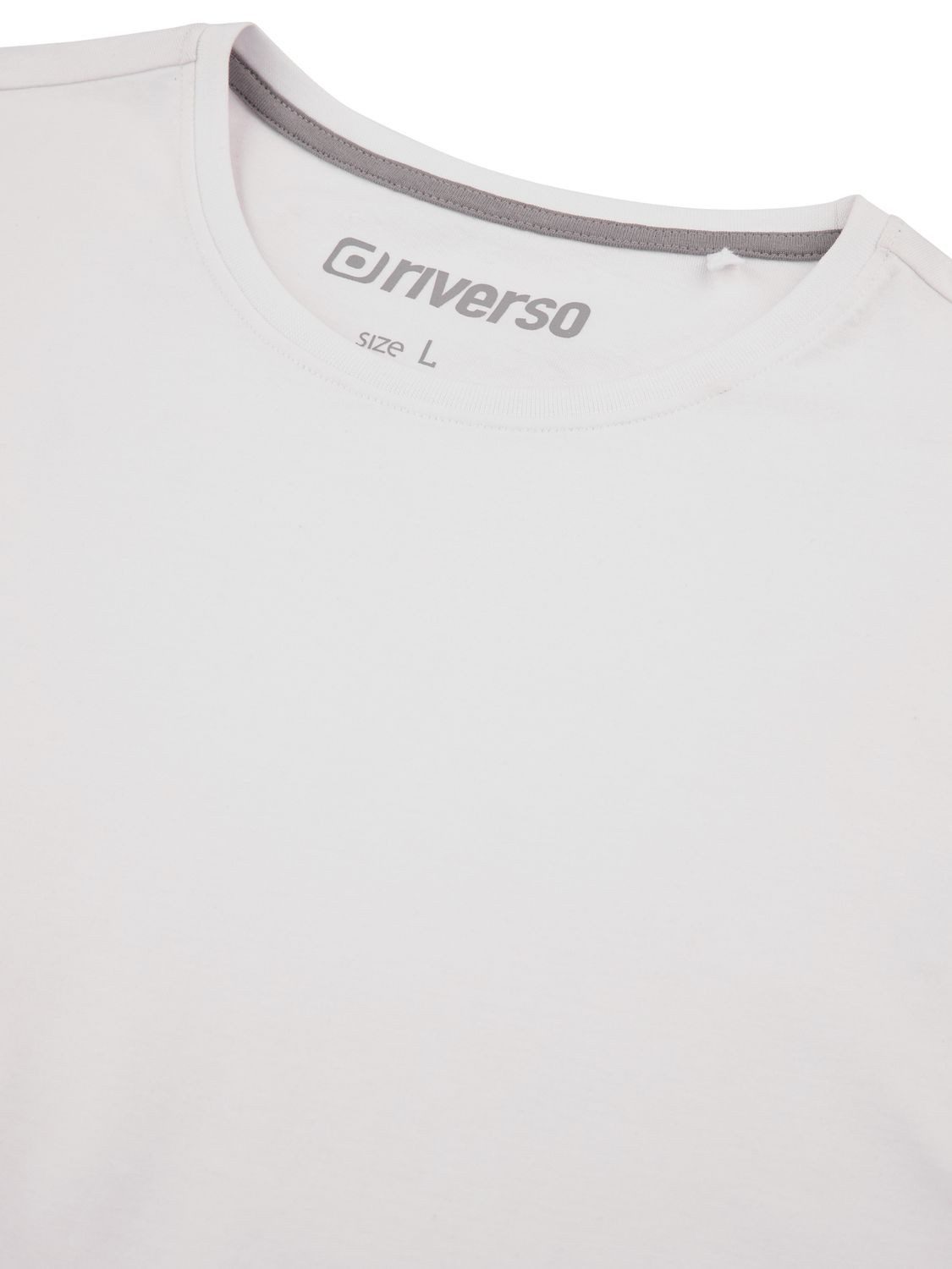 riverso T-Shirt Herren Basicshirt RIVDean 5er Set Pack Regular Fit (Vorteilspack, 5-tlg) Kurzarm Tee Shirt mit Rundhalsausschnitt aus 100% Baumwolle – Bild 4 von 4