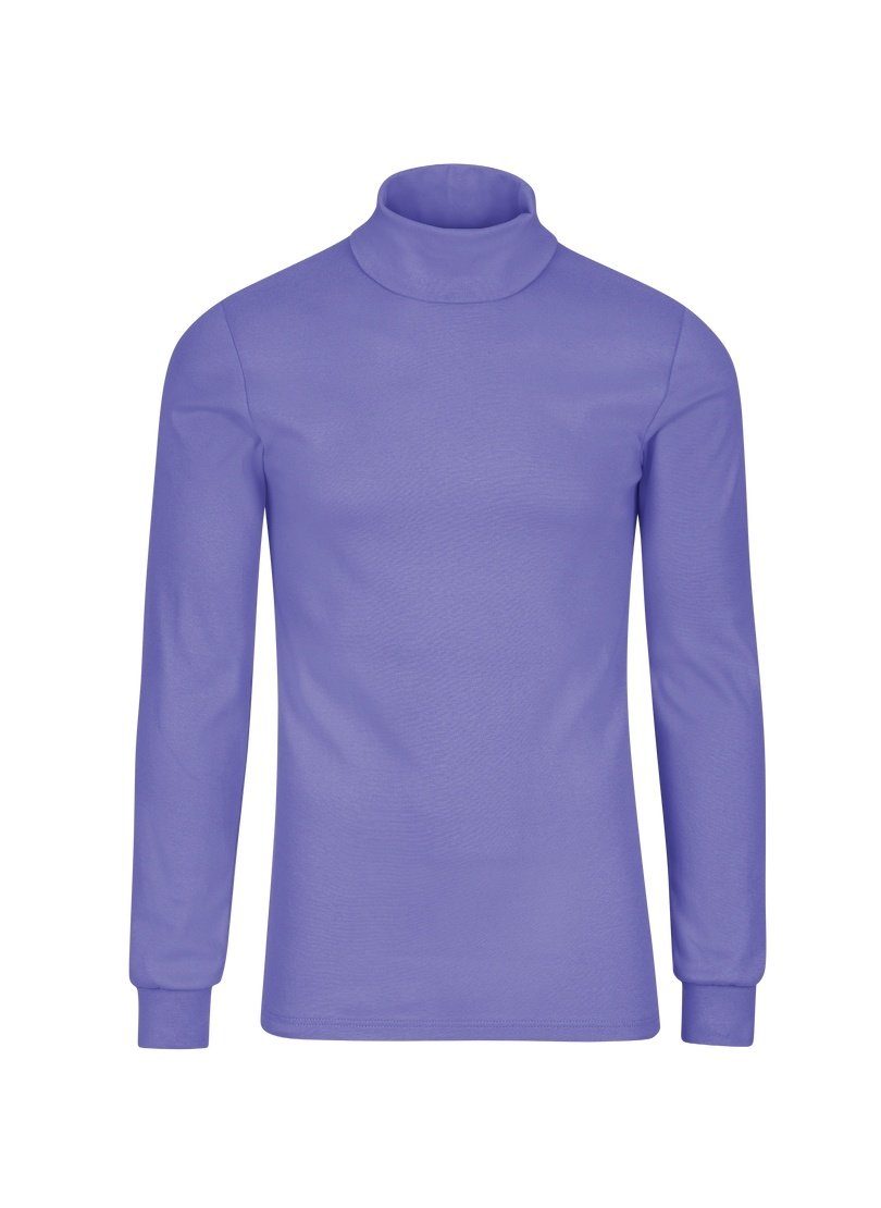 Trigema Rollkragenshirt TRIGEMA Langarm Ski- und Sport-Rollkragenpullover lilie