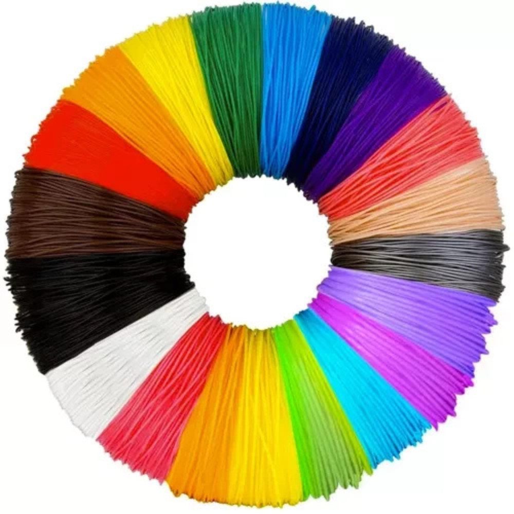 MAALEO Filament 3D Drucker PLA Nachfüllset, 400 m, 20 Farben, Test Set