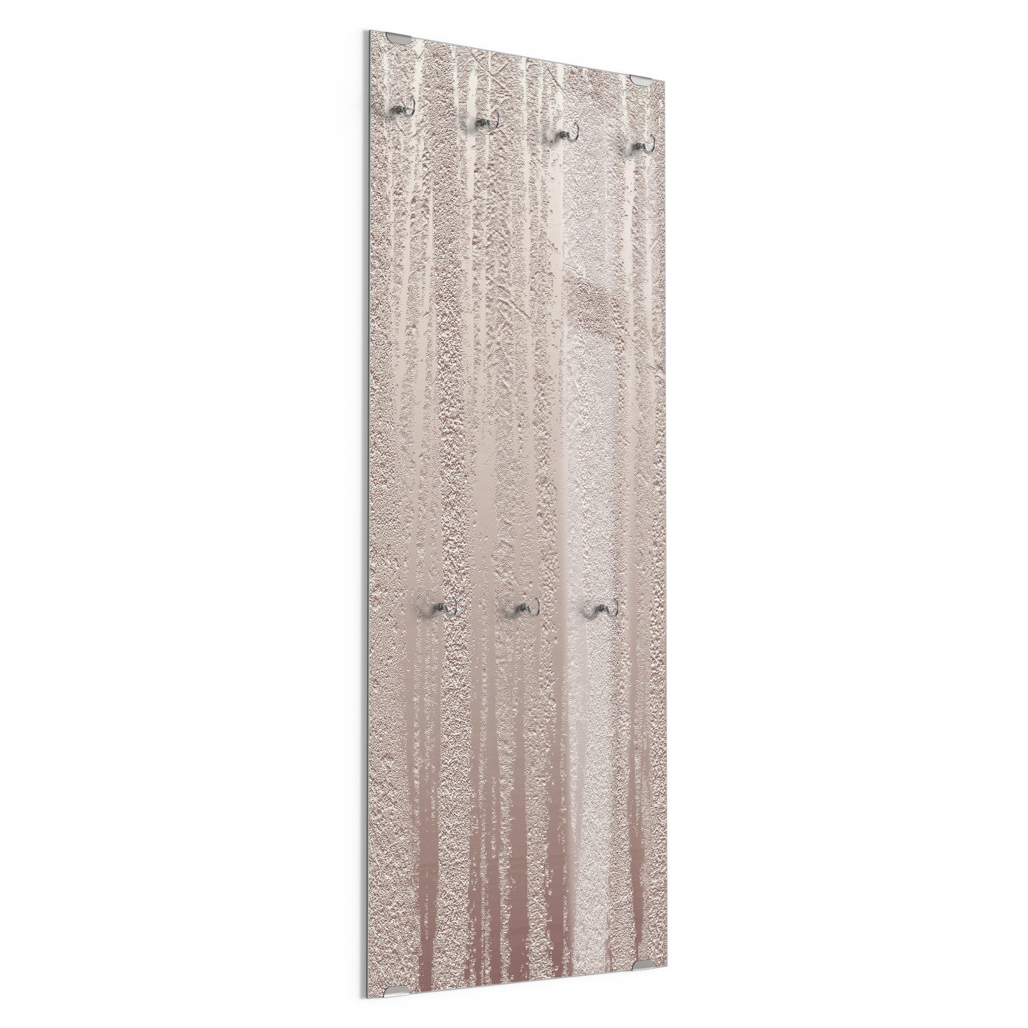 DEQORI Kleiderhaken 'Perlmutt-Struktur', Glas Garderobe hängend Flur Jackenhalter modern Wandgarderobe Haken