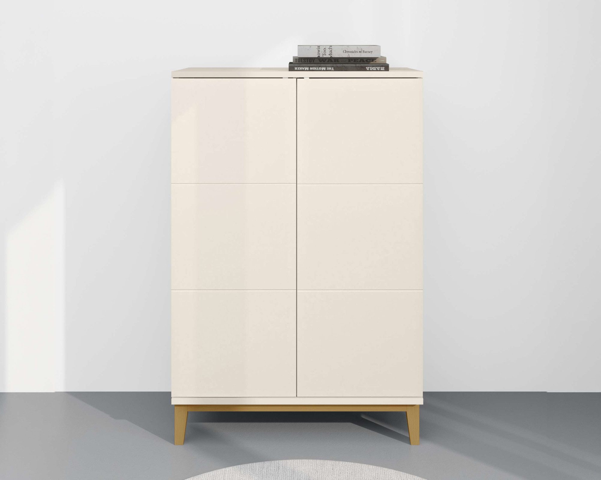 OTTO home Highboard Maryd, Hochkommode mit Untergestell in Holzoptik