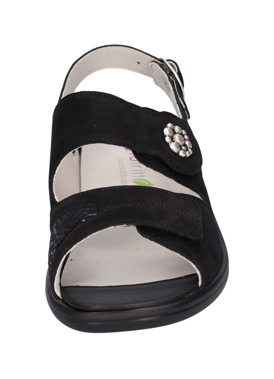 Waldläufer Kara-Soft Riemchensandale, Sommerschuh, Sandalette, Keilabsatz, mit Klettverschlüsse, K-Weite