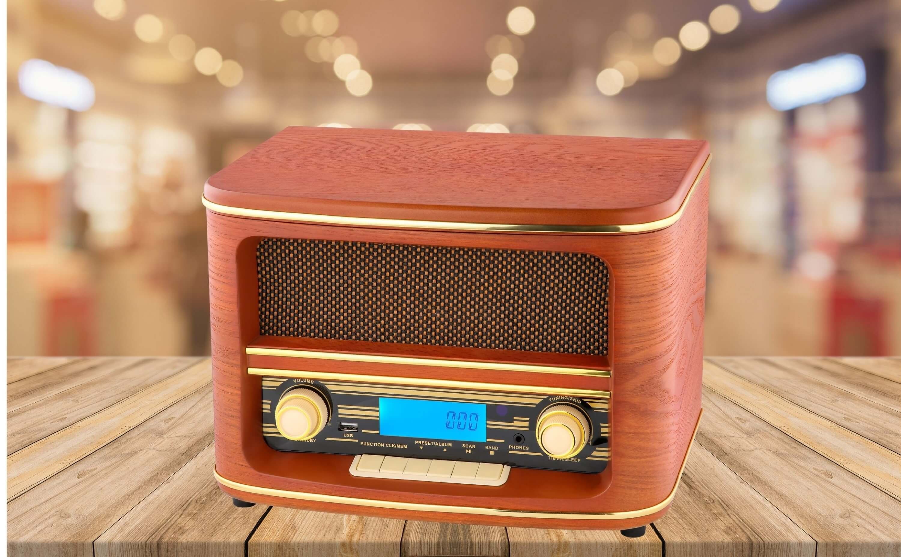 Cyberlux CL-3050 Multifunktionsspieler (keins, Bluetooth, Retrodesign, LCD-Display, Bluetooth) – Bild 4 von 5