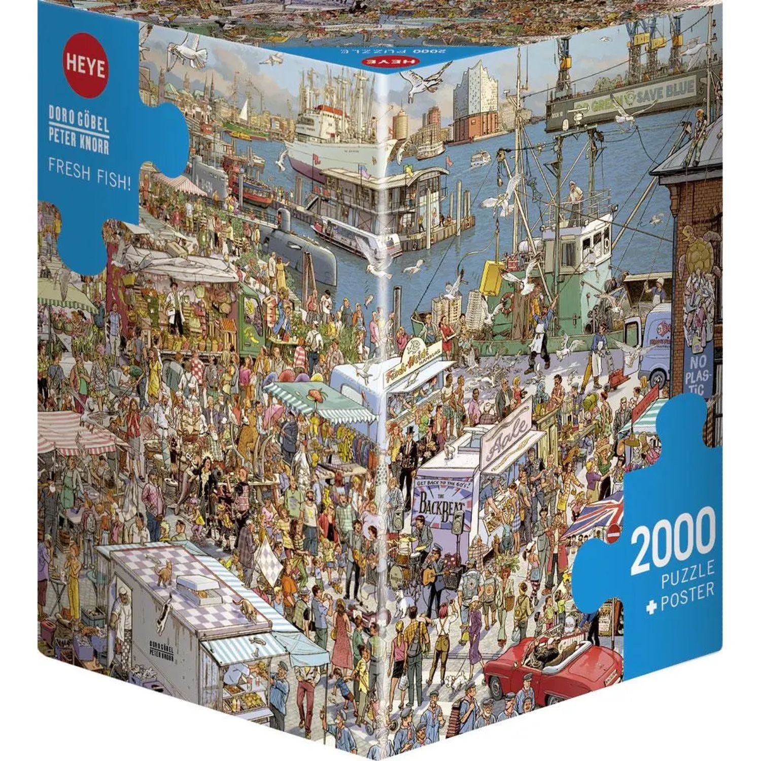 HEYE Puzzle Fresh Fish! Puzzle 2000 Teile, 2000 Puzzleteile