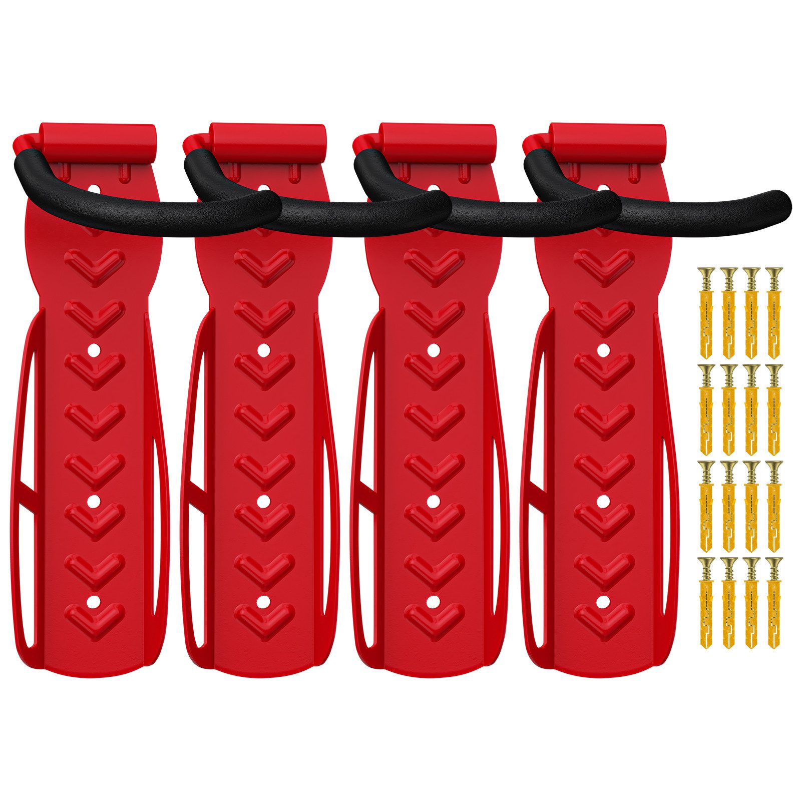 Wellgro Fahrradhalter 4 x Wand Fahrradhalter, Fahrradständer