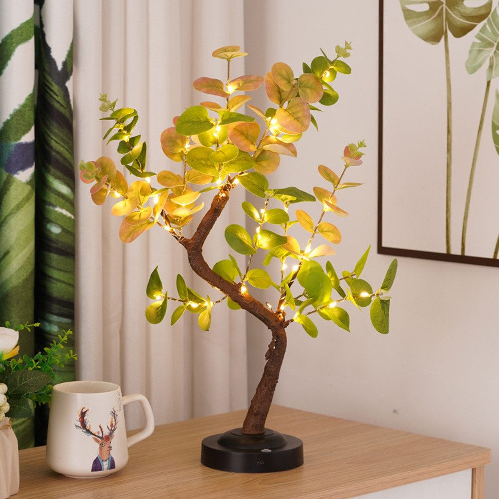 MUPOO LED Dekolicht LED Lichterbaum,Bonsai Tischleuchte,LED Kunstlicht Baum günstig online kaufen