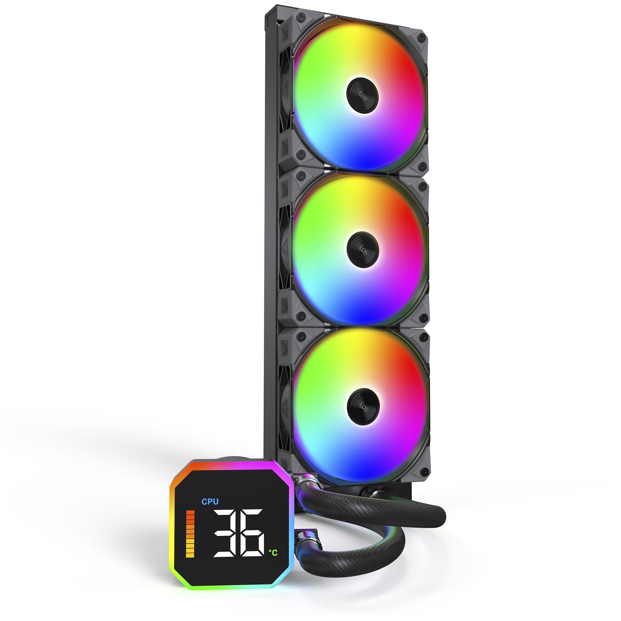 MONTECH CPU Kühler Montech HyperFlow Digital 360, Wasserkühlung