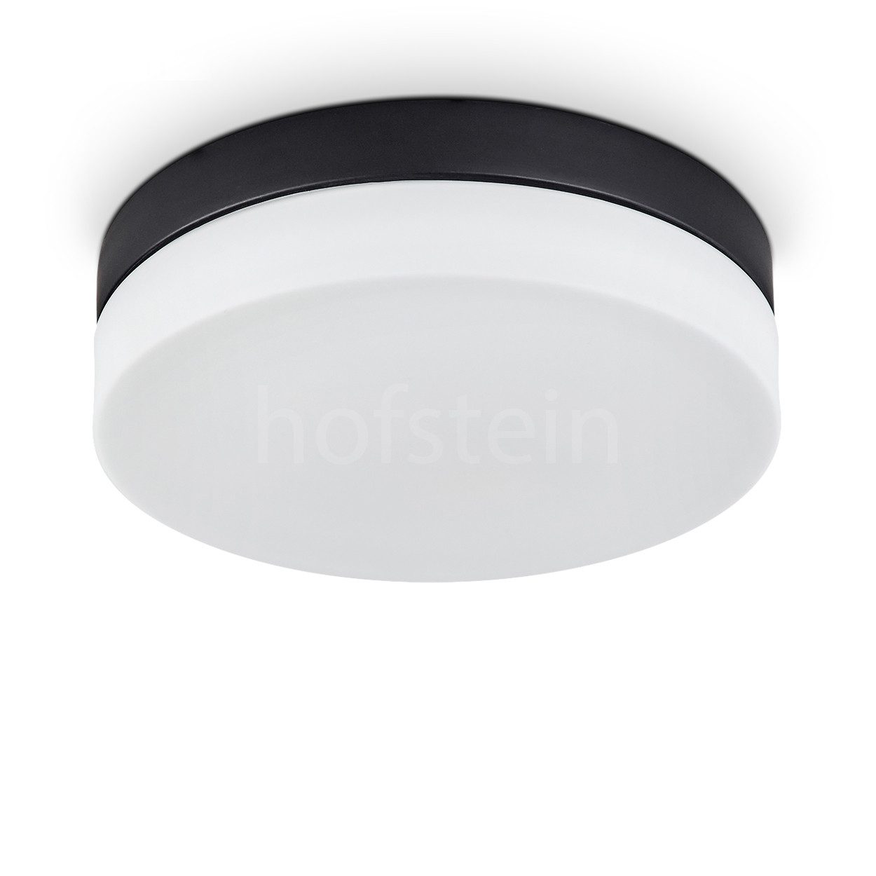 hofstein Deckenleuchte »Sospirold« aus Aluminium/Glas in Schwarz/Weiß, ohne günstig online kaufen