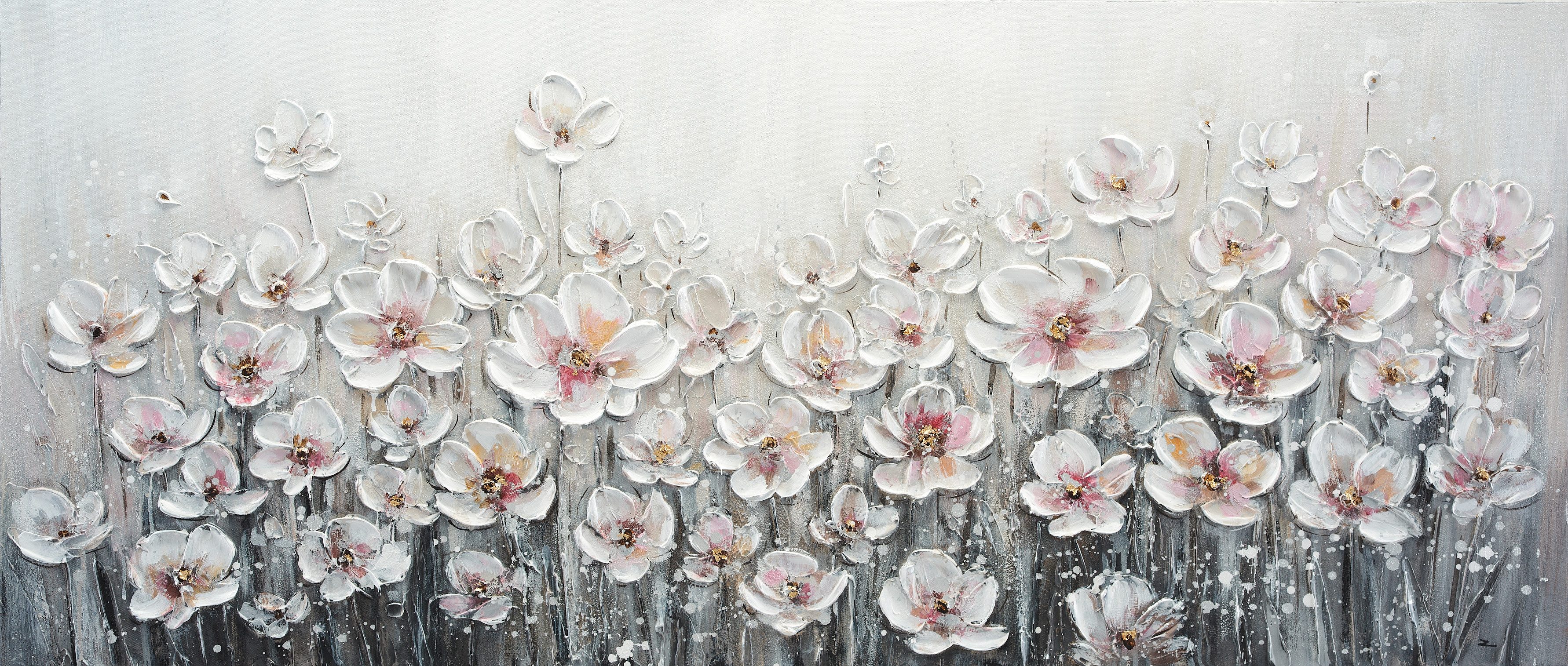 Bönninghoff Ölgemälde, Blumen, Blumenbilder, Gemälde, Kunst, Pflanzen (1 St), jedes Bild ein Unikat