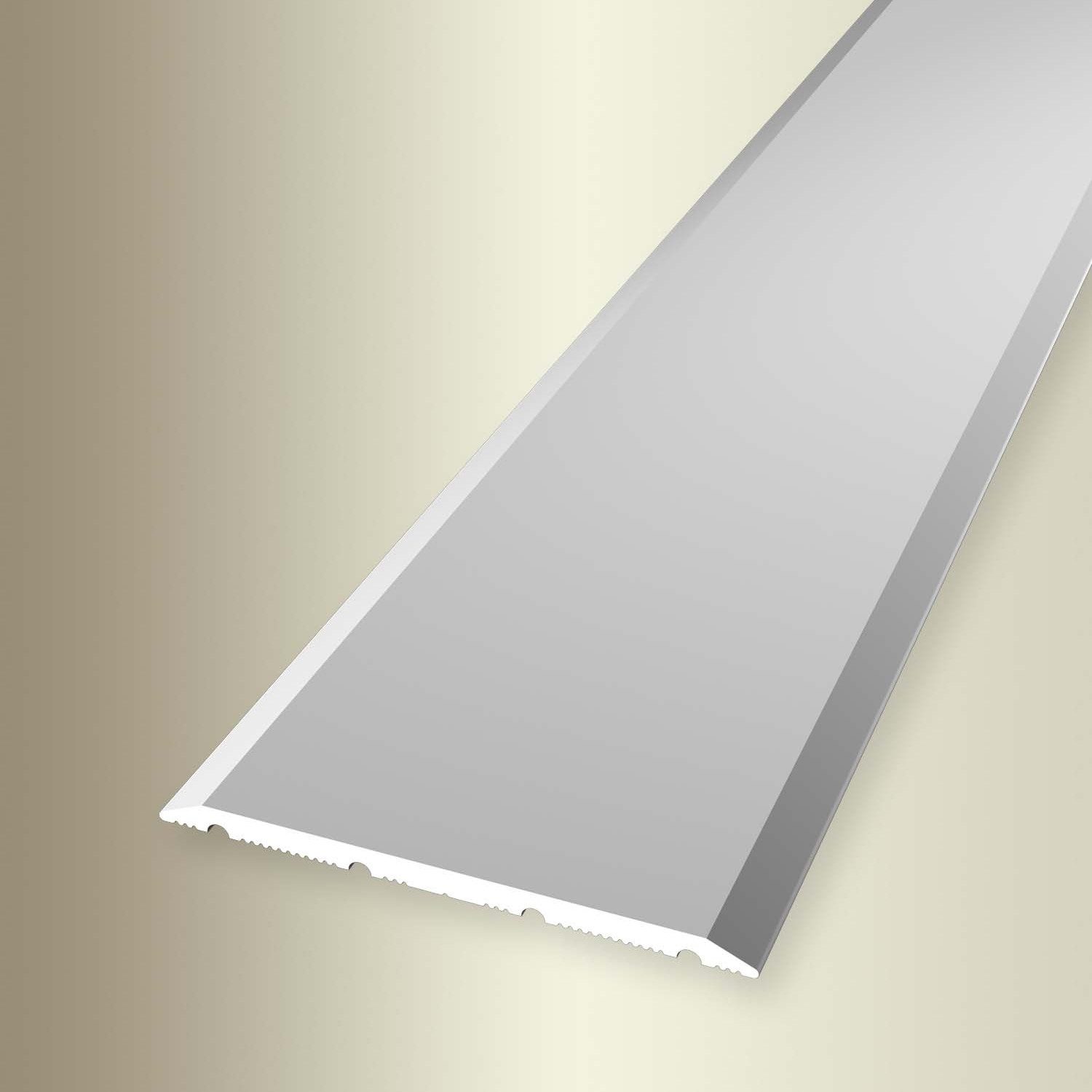 Küberit Übergangsprofil 2 x 40 x 1000 mm Aluminium Übergangsschiene Silber Selbstklebend