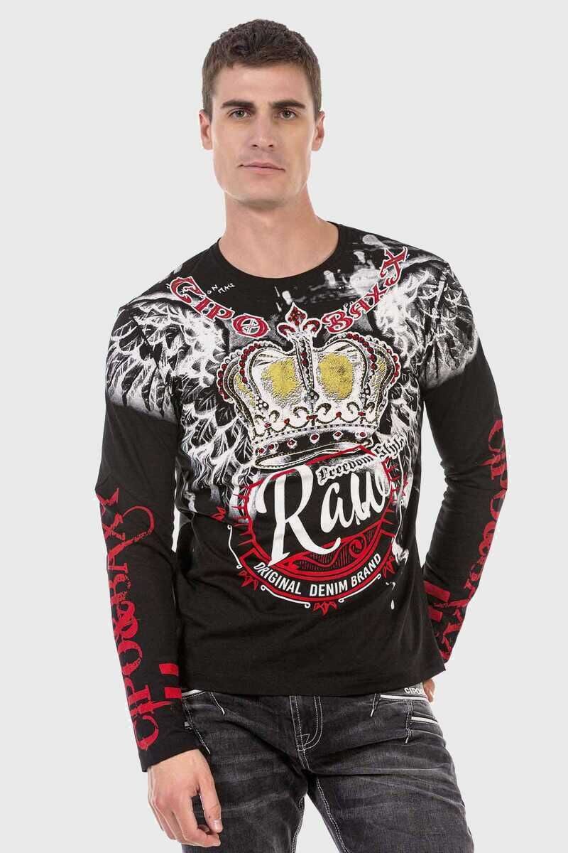 Cipo & Baxx T-Shirt Sweatshirts mit coolem Print günstig online kaufen