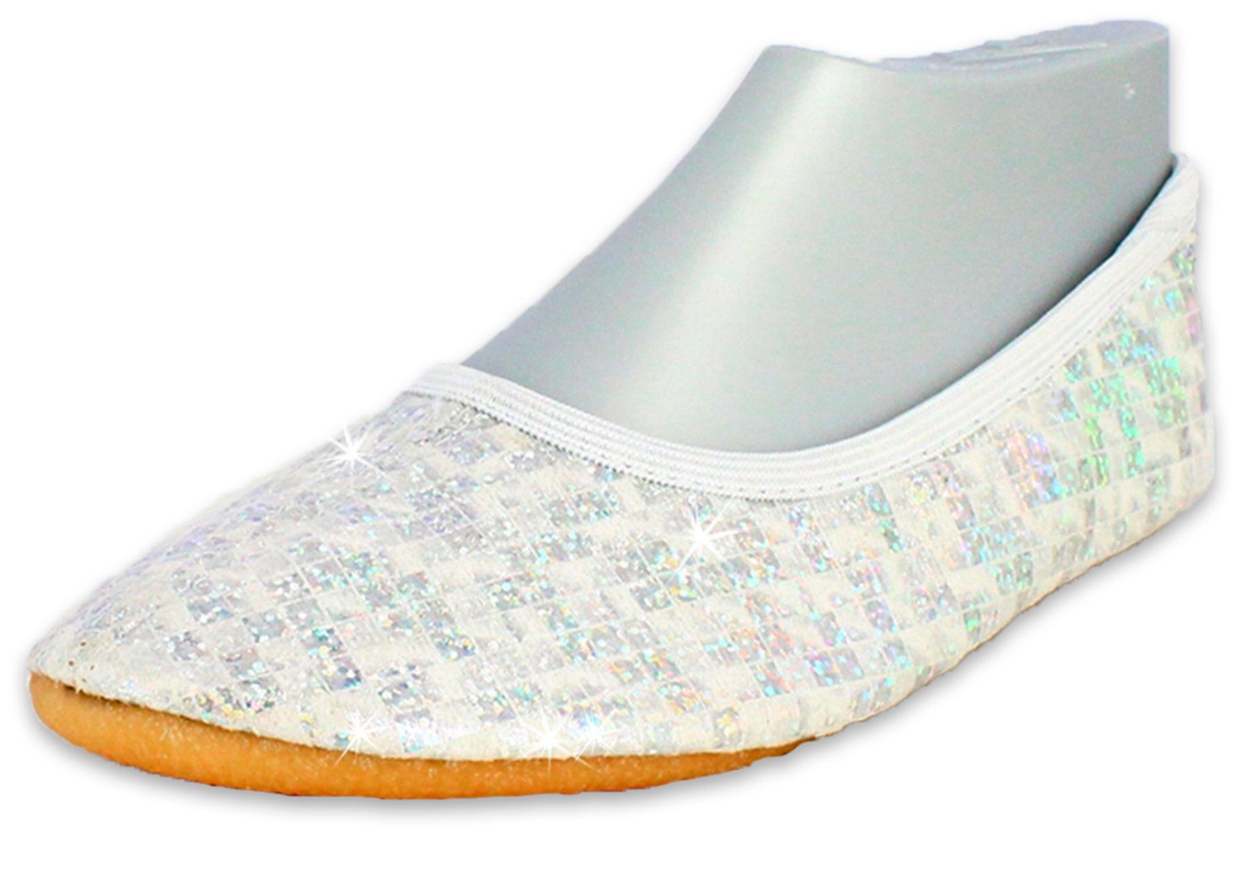Beck Schläppchen Glamour Gymnastikschuh (bis Gr. 42 erhältlich) mit rutschfester Gummi-Laufsohle