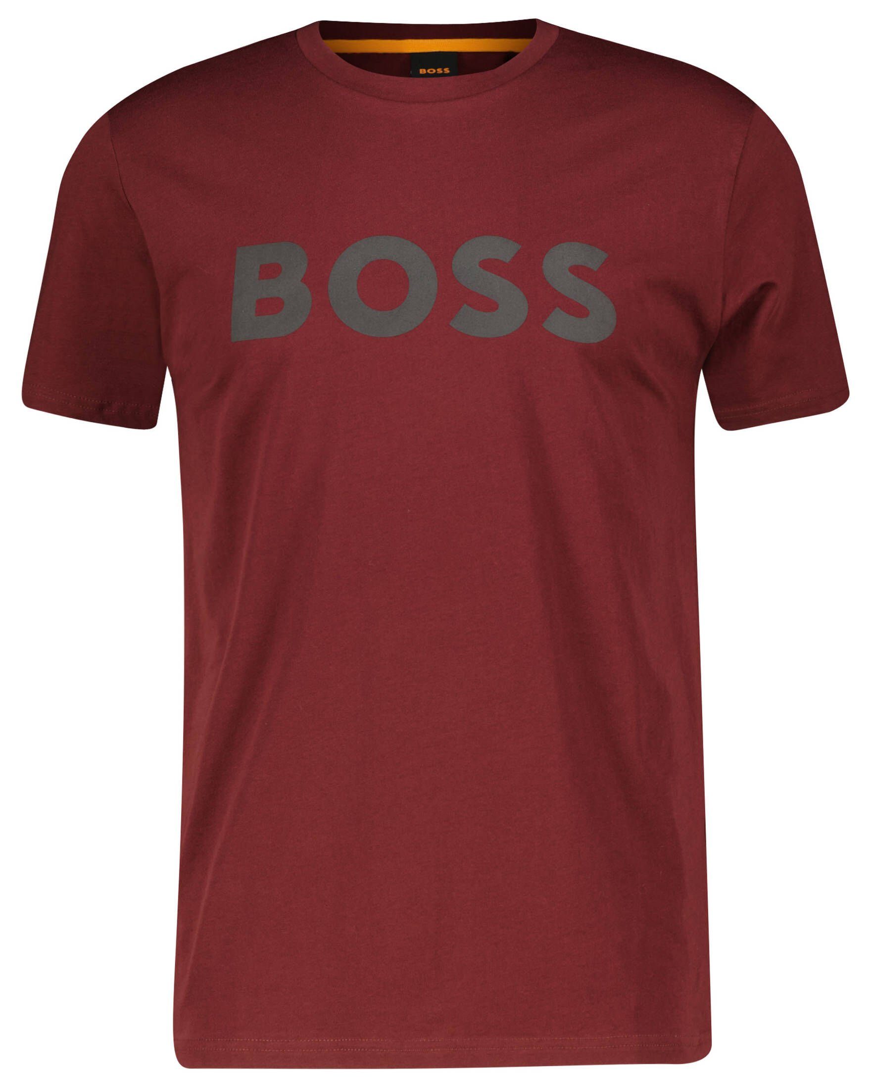 T-Shirt bordeaux BOSS THINKING T-Shirt Herren 1 (75) (1-tlg)