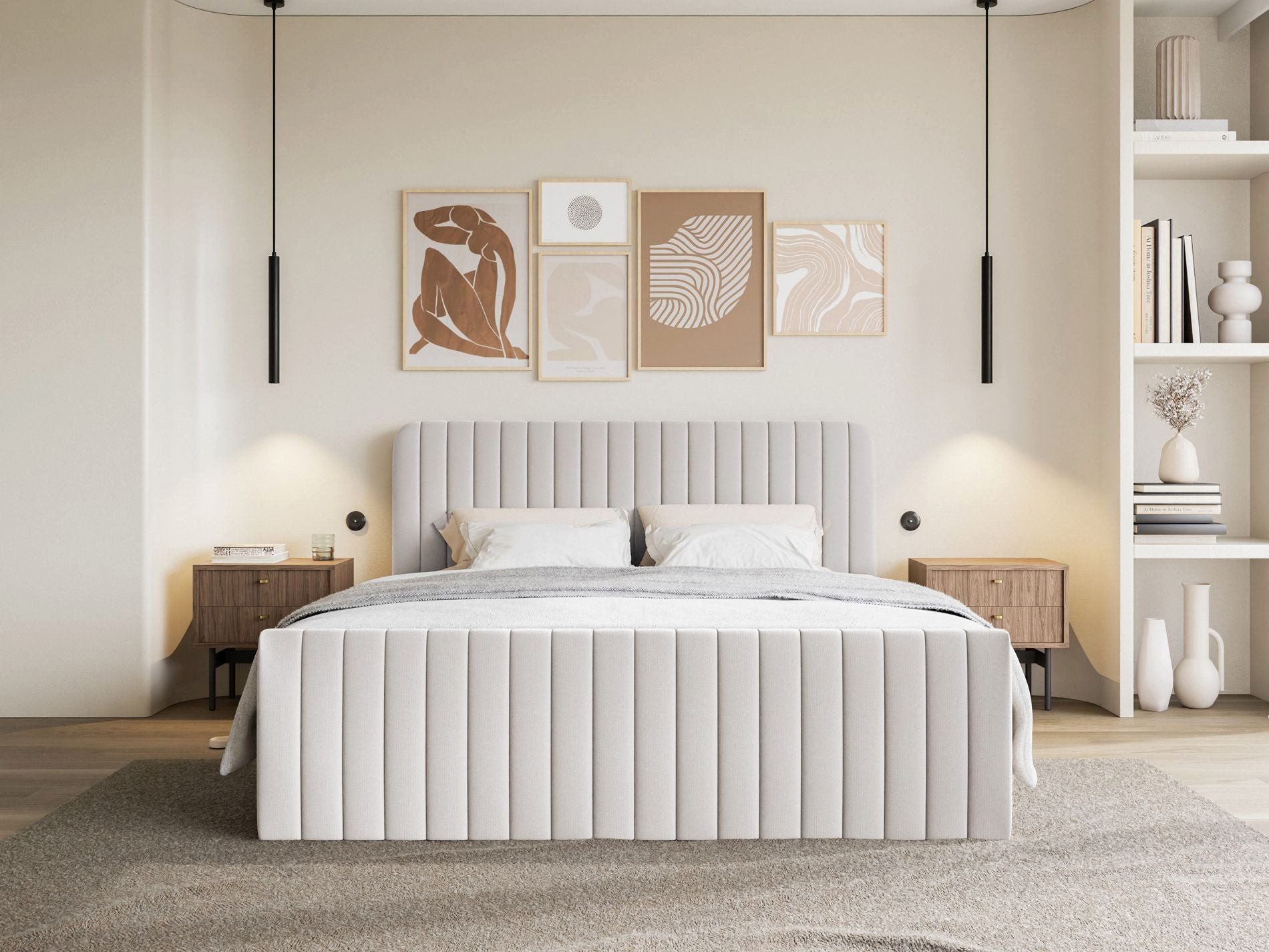 Selsey Boxbett SALIANO, Polsterbett mit Bettkasten, Matratze & Topper, Samt oder Chenille
