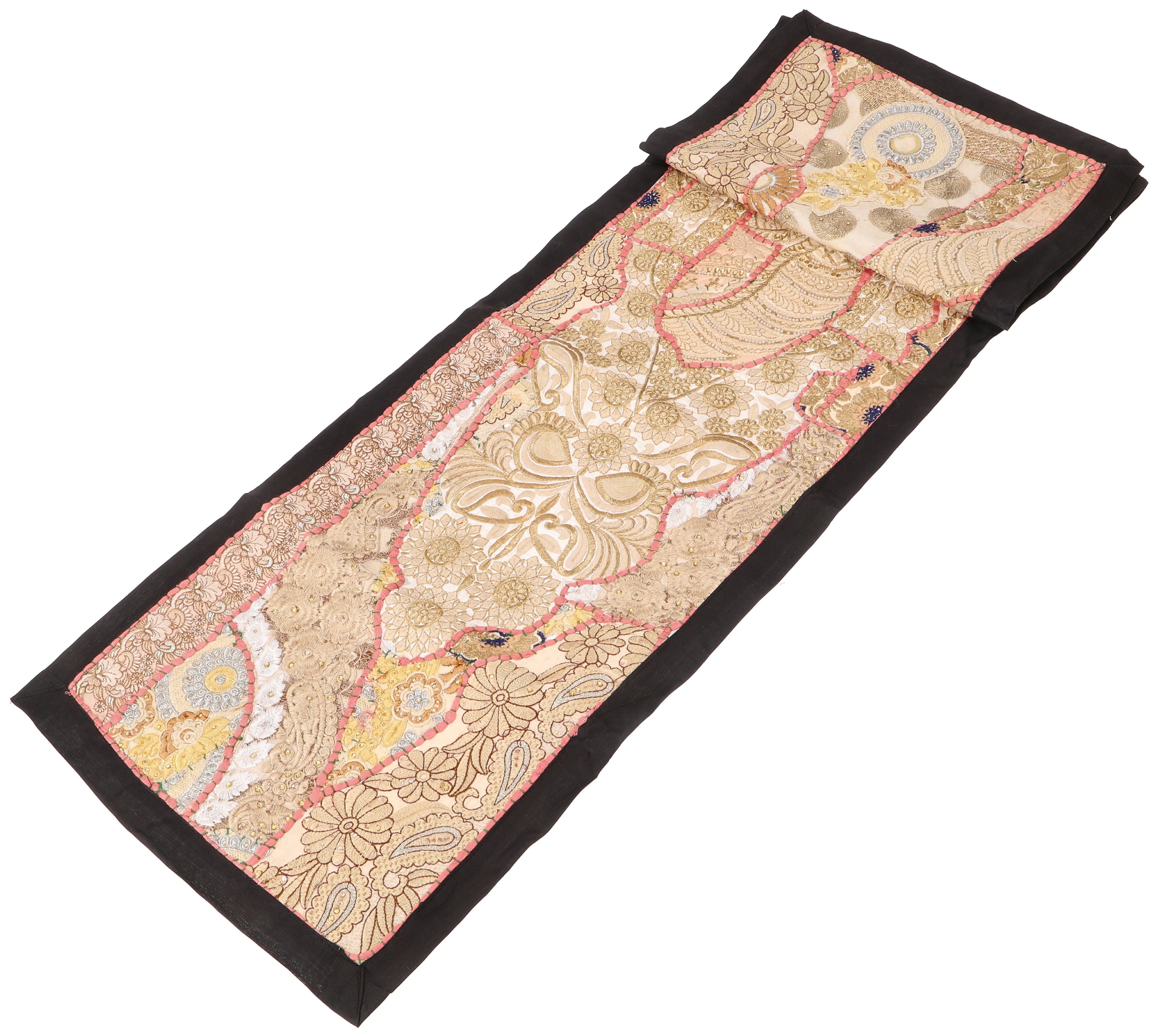 Guru-Shop Wandteppich Orientalischer Tischläufer, Wandbehang,.., Höhe: 35 mm