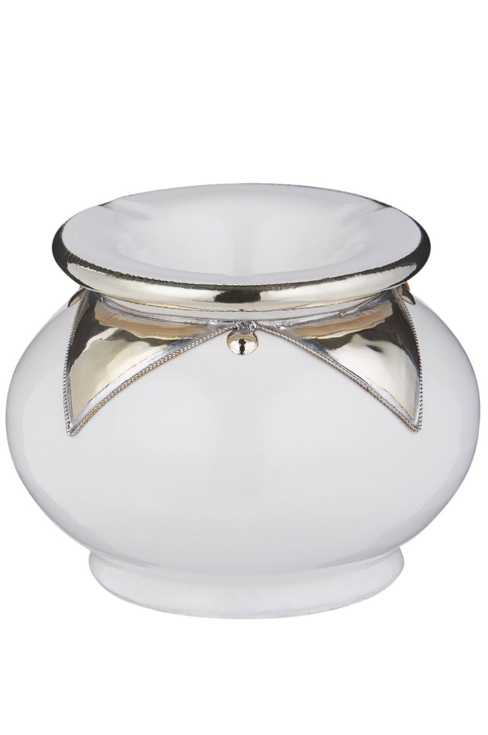 Marrakesch Orient & Mediterran Interior Попільнички Orientalischer Попільнички mit Deckel Kanita Weiss, Handarbeit