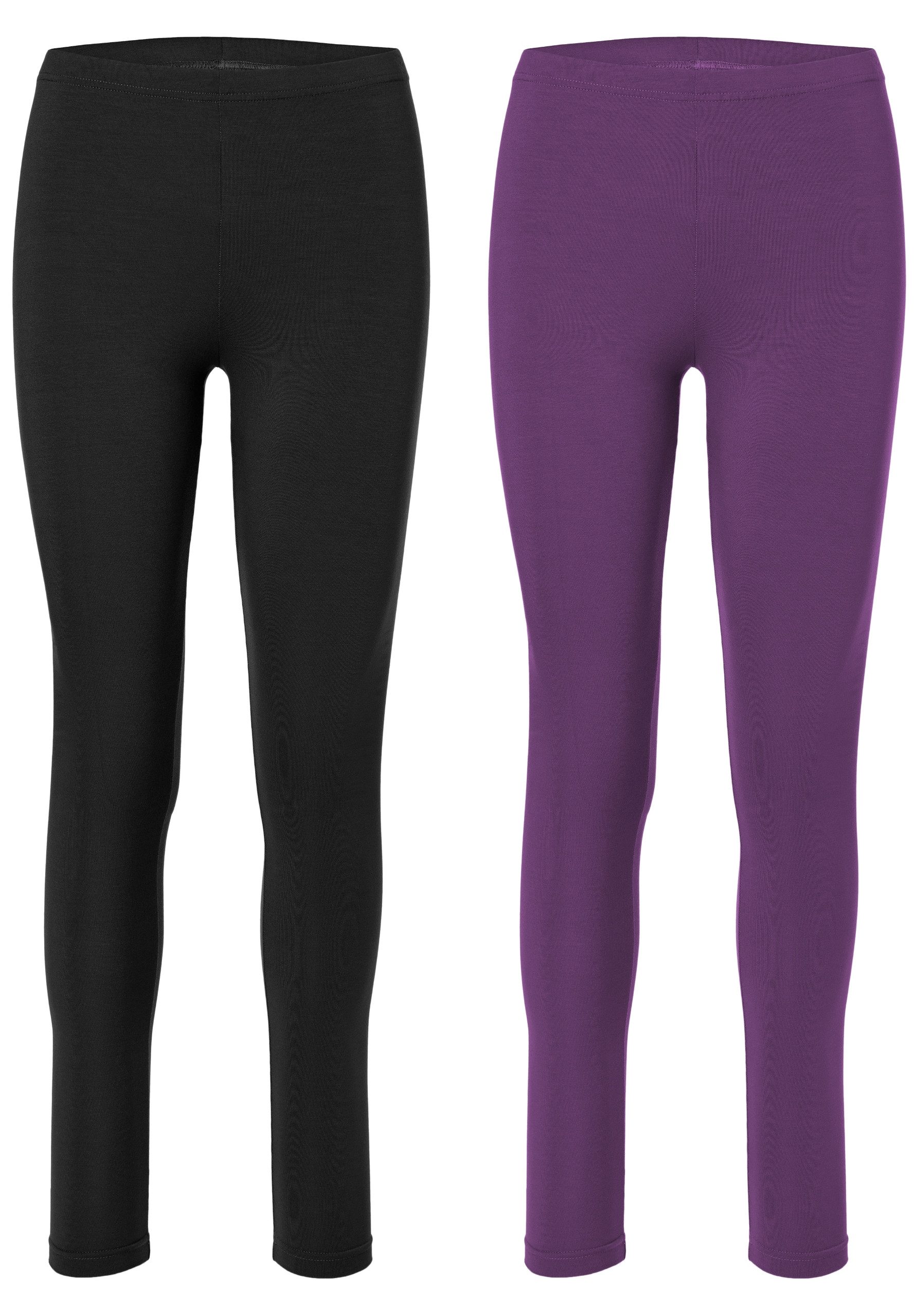 Merry Style Leggings 2er Pack Damen Hose aus Baumwolle MS10-198 (1-tlg)