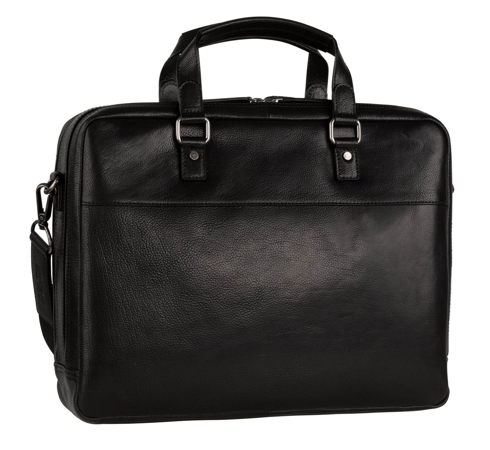 Leonhard Heyden Henkeltasche Zipped Briefcase 2 Compartments (Set, 2-tlg), aus echtem Leder