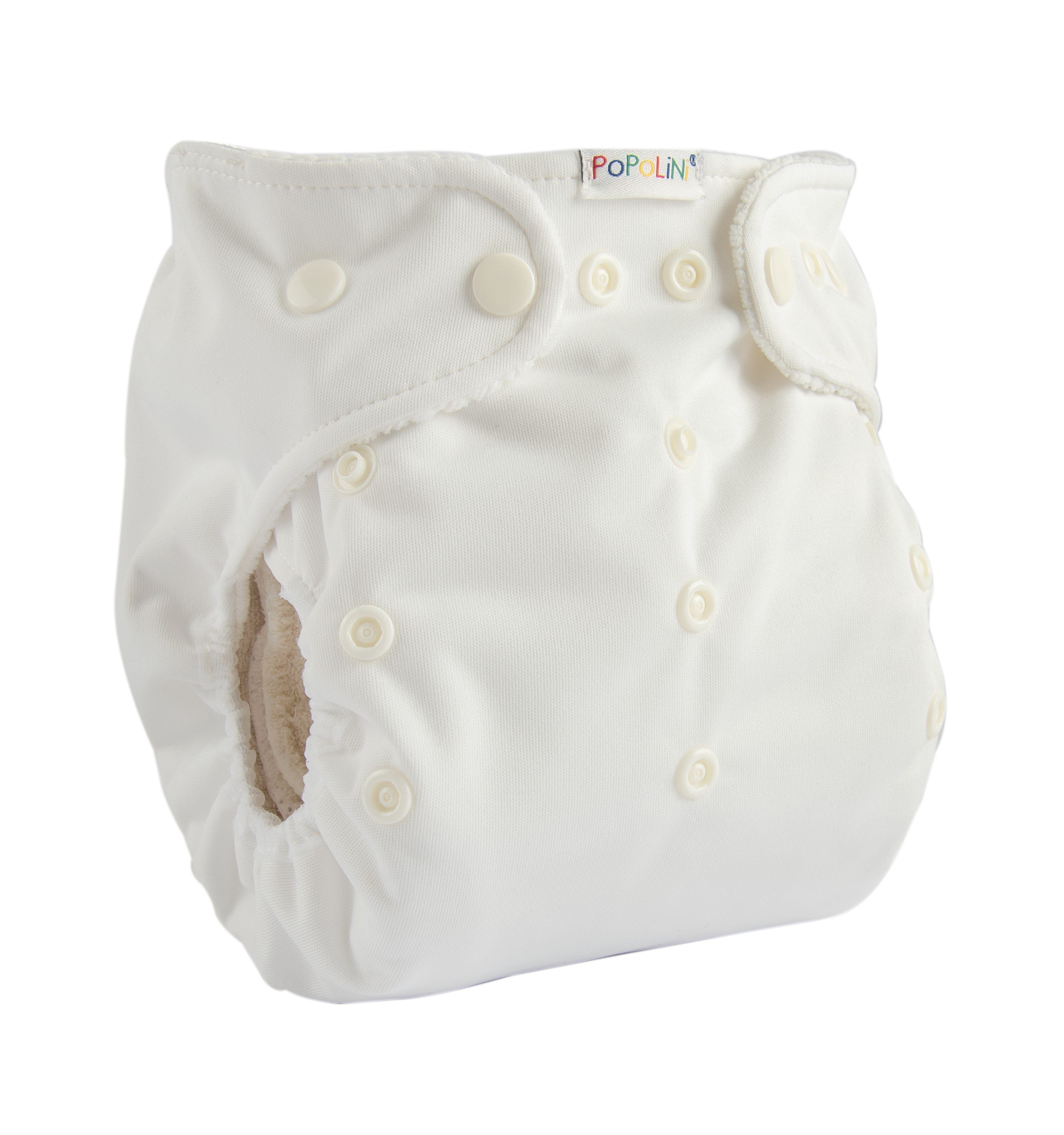 Popolini Stoffwindeln mitwachsende Überhose Snap2fit 3-15 kg