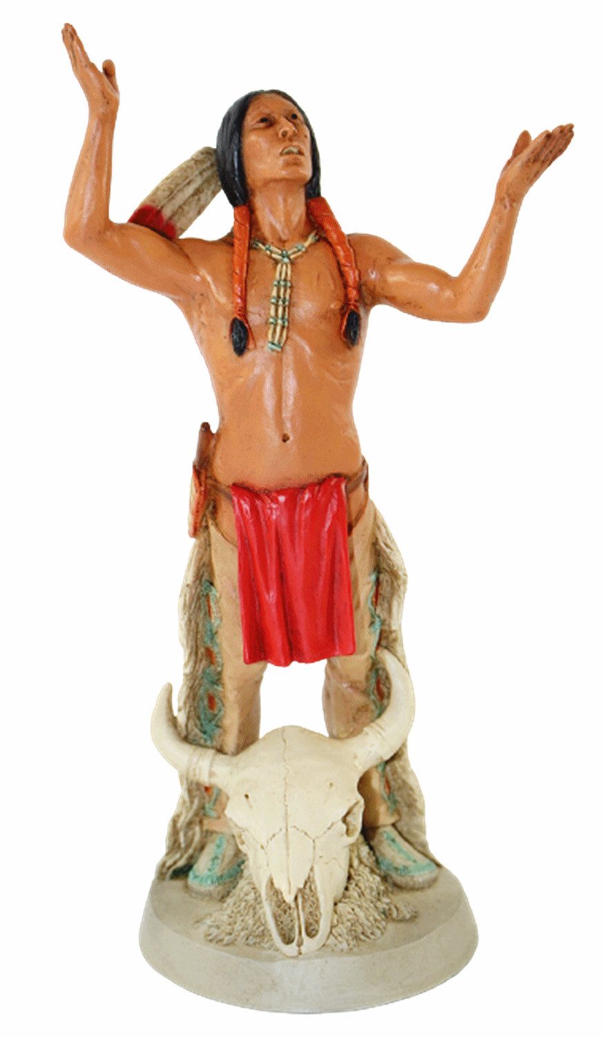 Castagna Dekofigur Figur Skulptur Crazy Horse Anführer Sioux H 21cm Limitierte Kollektion