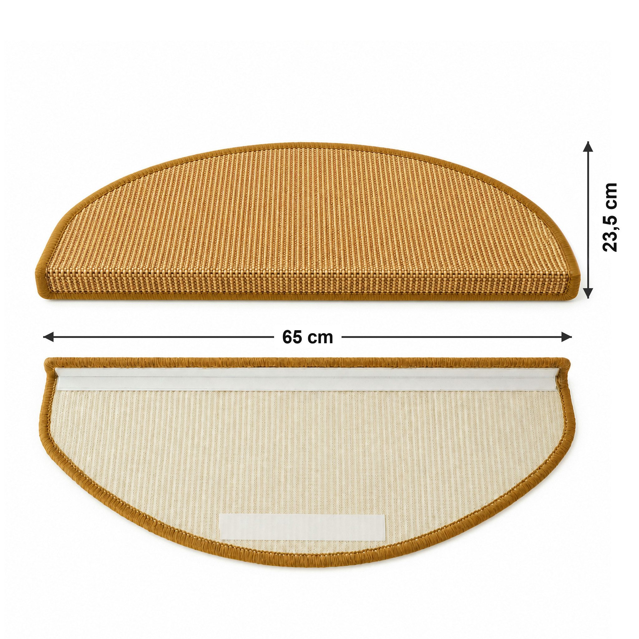 Floordirekt Stufenmatte Goa mit Winkelprofil & Klebestreifen, 100 % Sisal – Bild 2 von 5