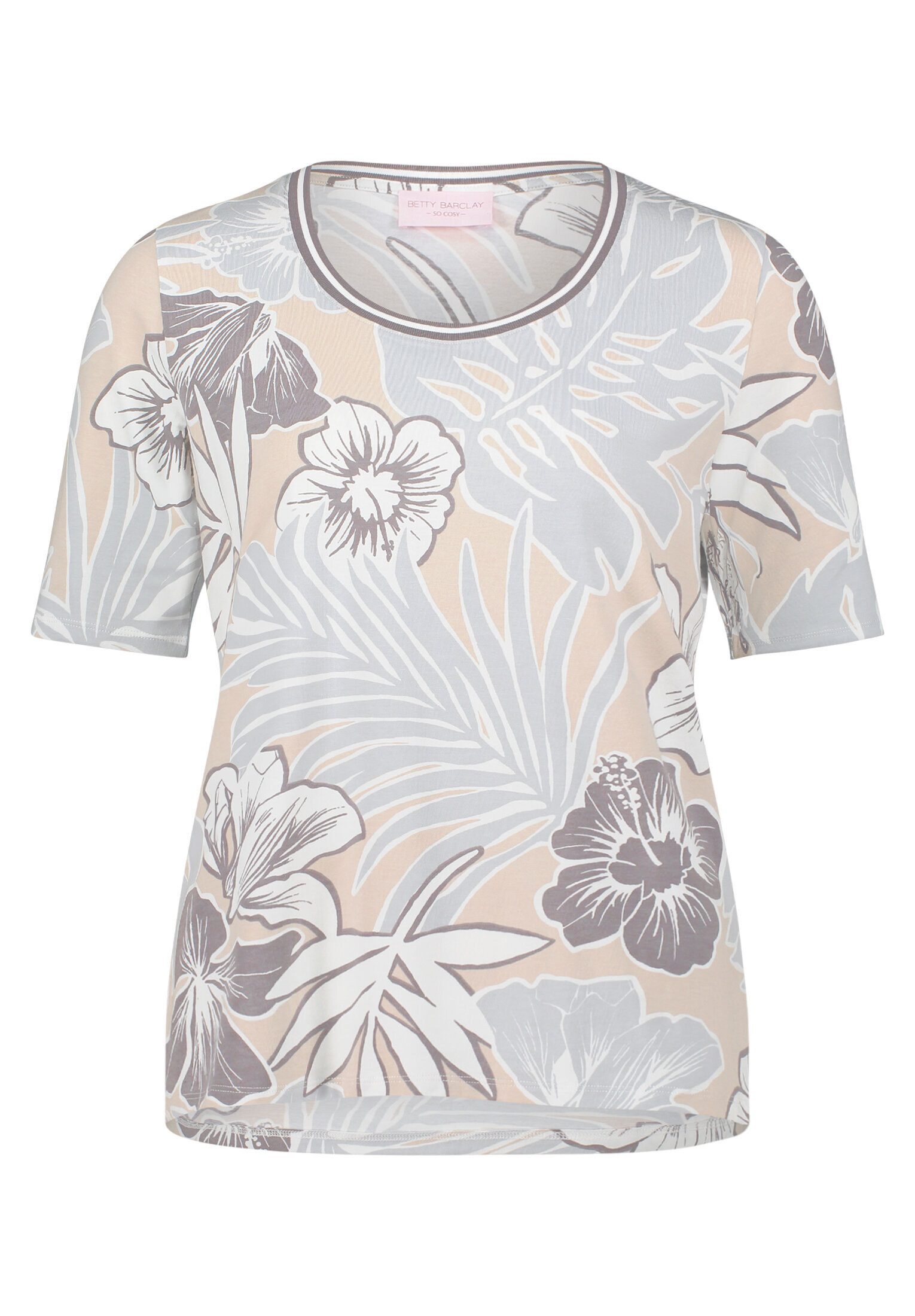Betty Barclay Kurzarmshirt Damen mit Blumenprint (1-tlg)