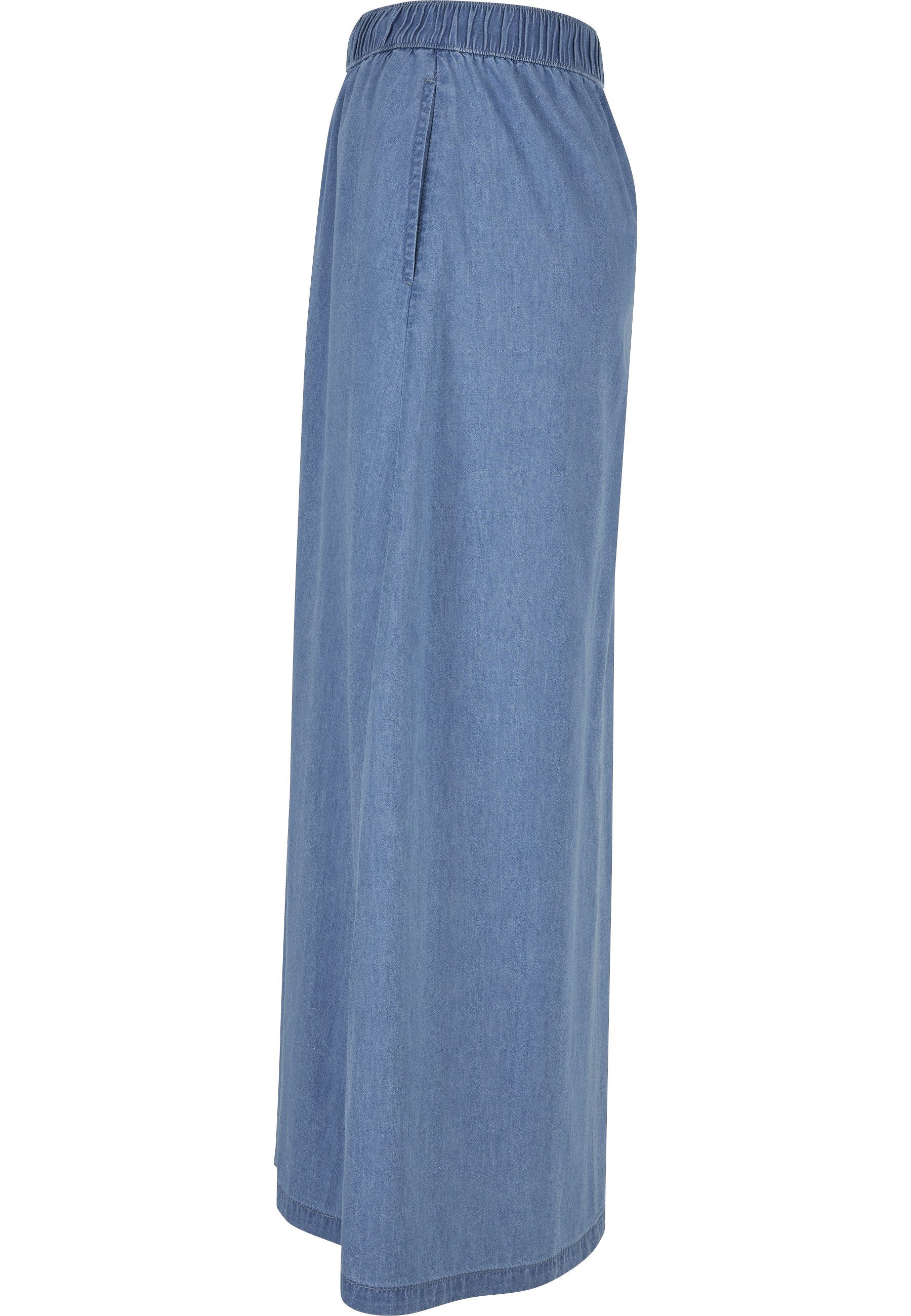 URBAN CLASSICS Maxirock Urban Classics Damen Ladies Long Wide Light Denim Skirt (1-tlg) – Bild 5 von 5