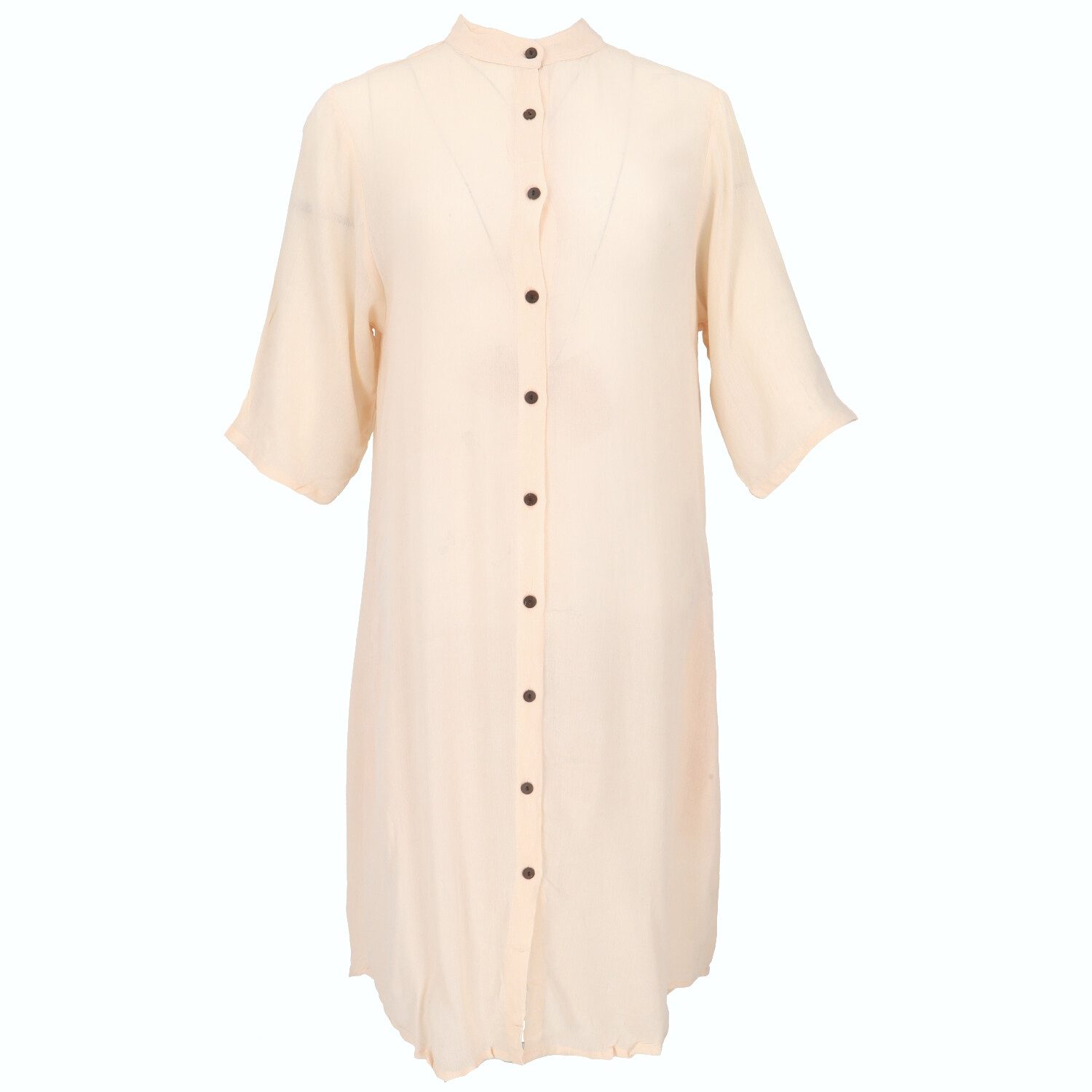 Guru-Shop Midikleid Boho Hemdkleid, lange Viskose Crepe Tunika -.. alternat günstig online kaufen