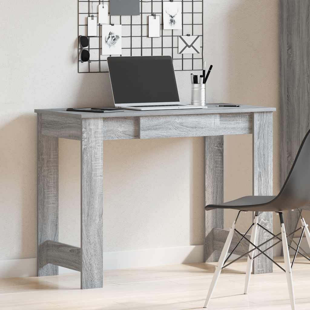vidaXL Schreibtisch Schreibtisch Grau Sonoma 100x45x75 günstig online kaufen