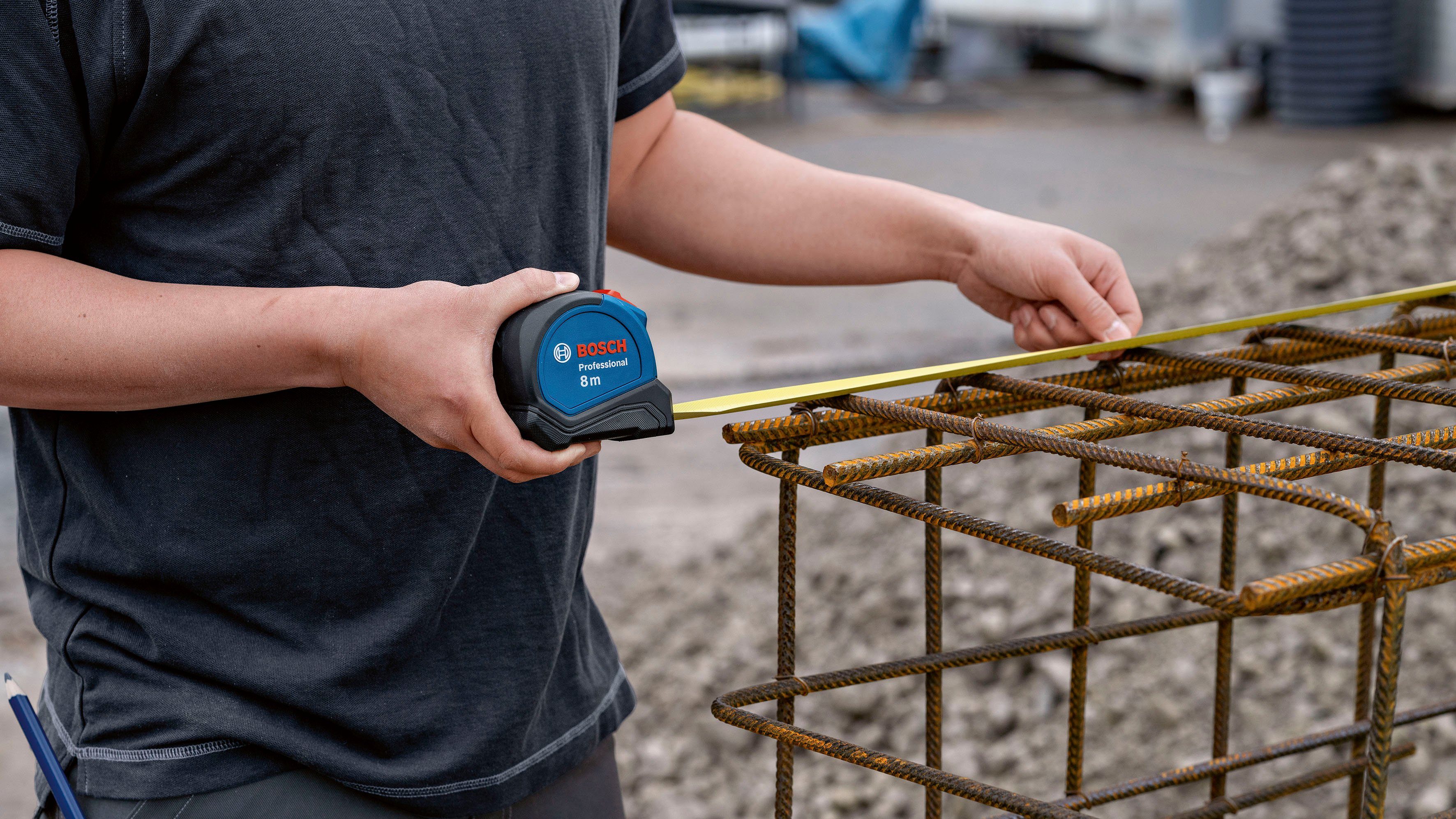 Bosch Professional Maßband Autolock (1600A01V3S), 8 m